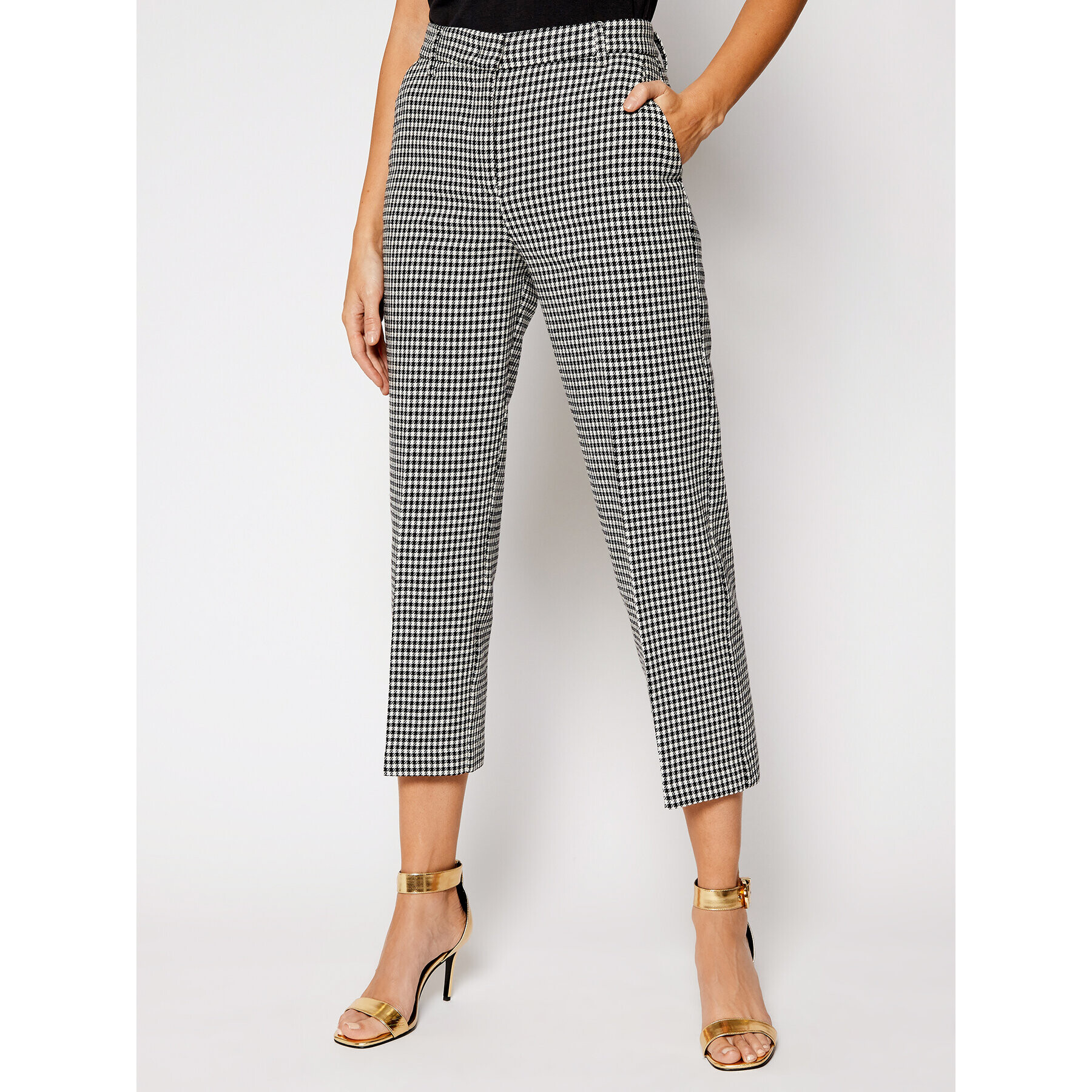 Pinko Pantaloni din material UNIQUENESS Sullivan 20211 UNQS 1Q1079 8406 Colorat Regular Fit - Pled.ro