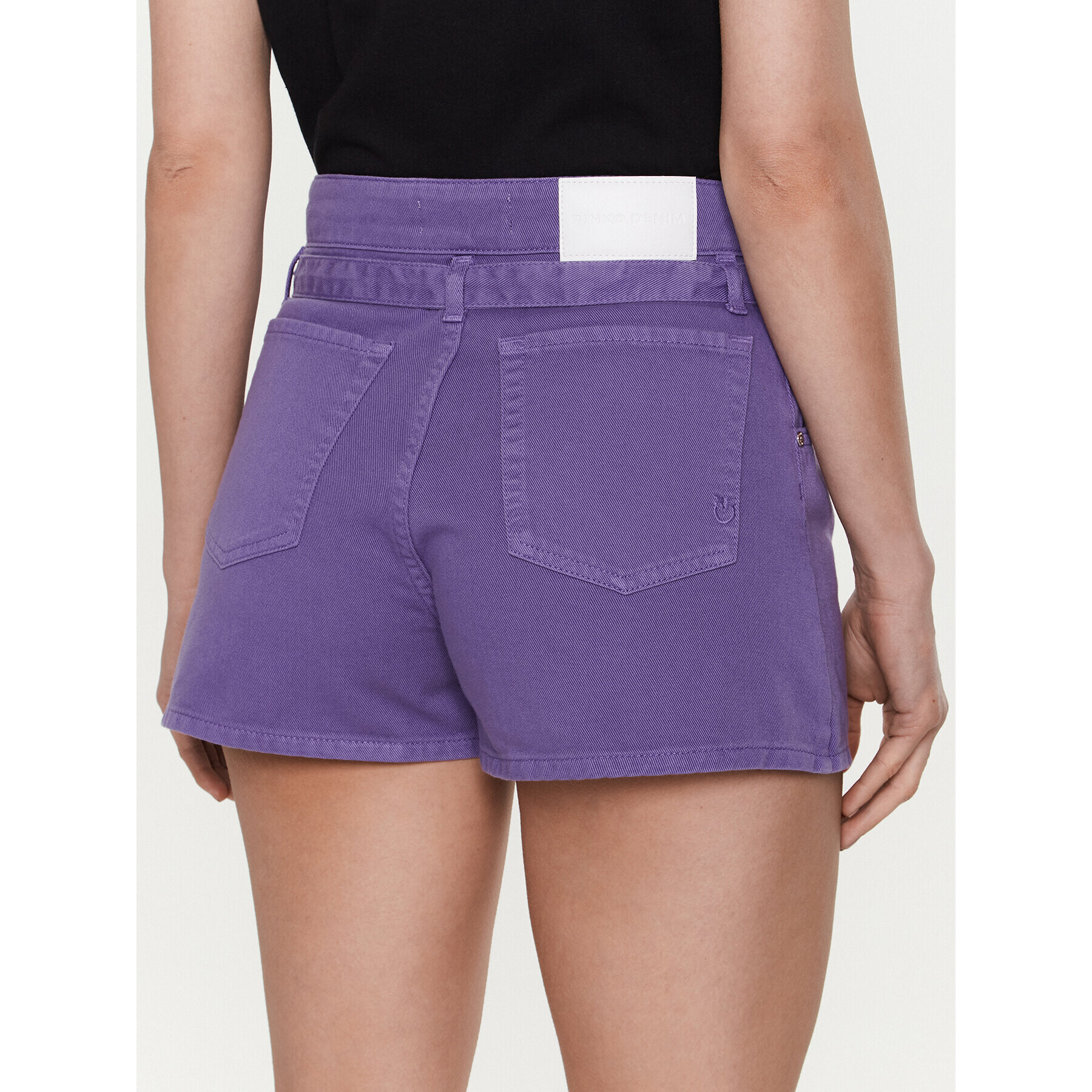 Pinko Pantaloni scurți de blugi Dilettante 100324 A0I2 Violet Regular Fit - Pled.ro