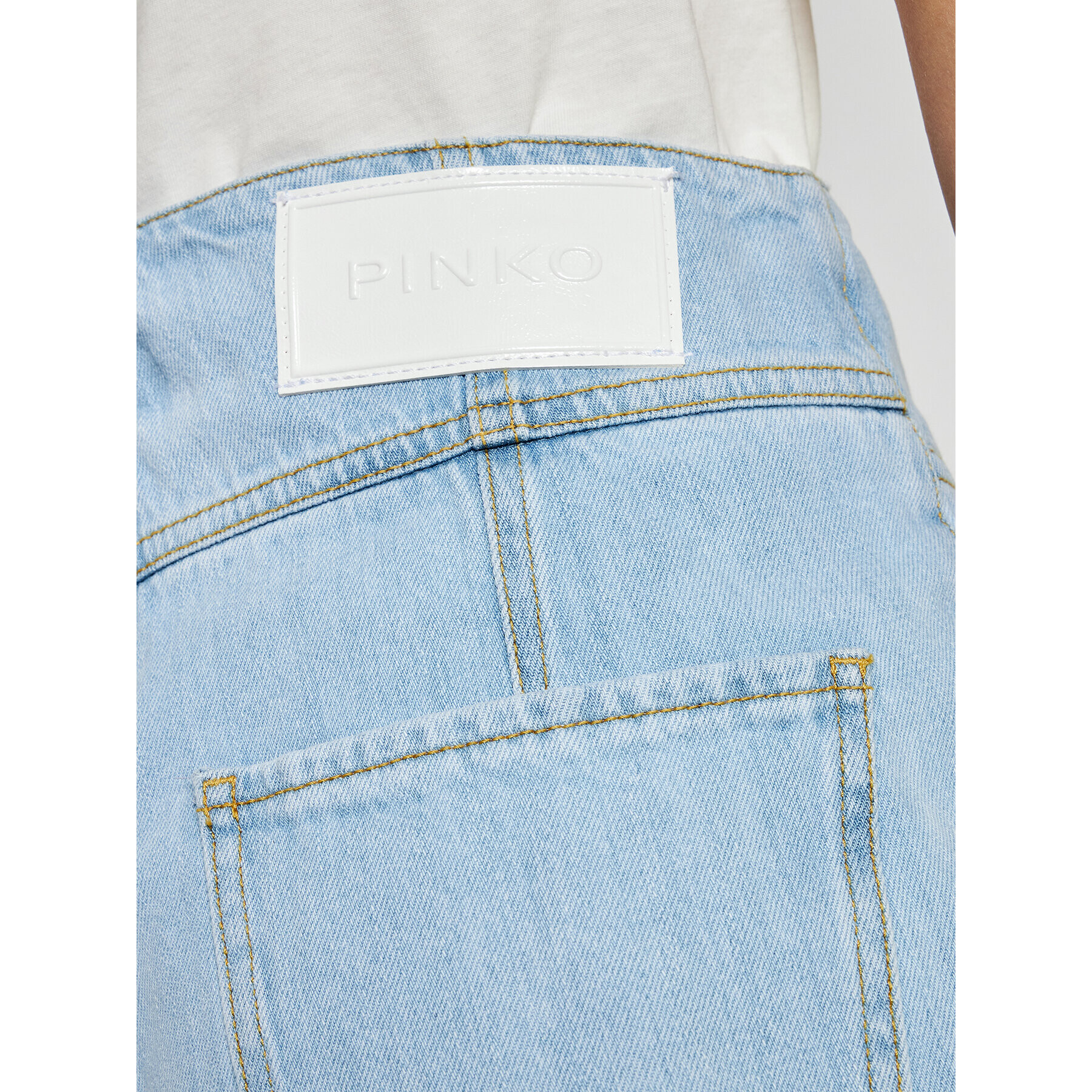 Pinko Pantaloni scurți de blugi Pj406 PE 21 PDEN 1J10M0 Y649 Albastru Regular Fit - Pled.ro