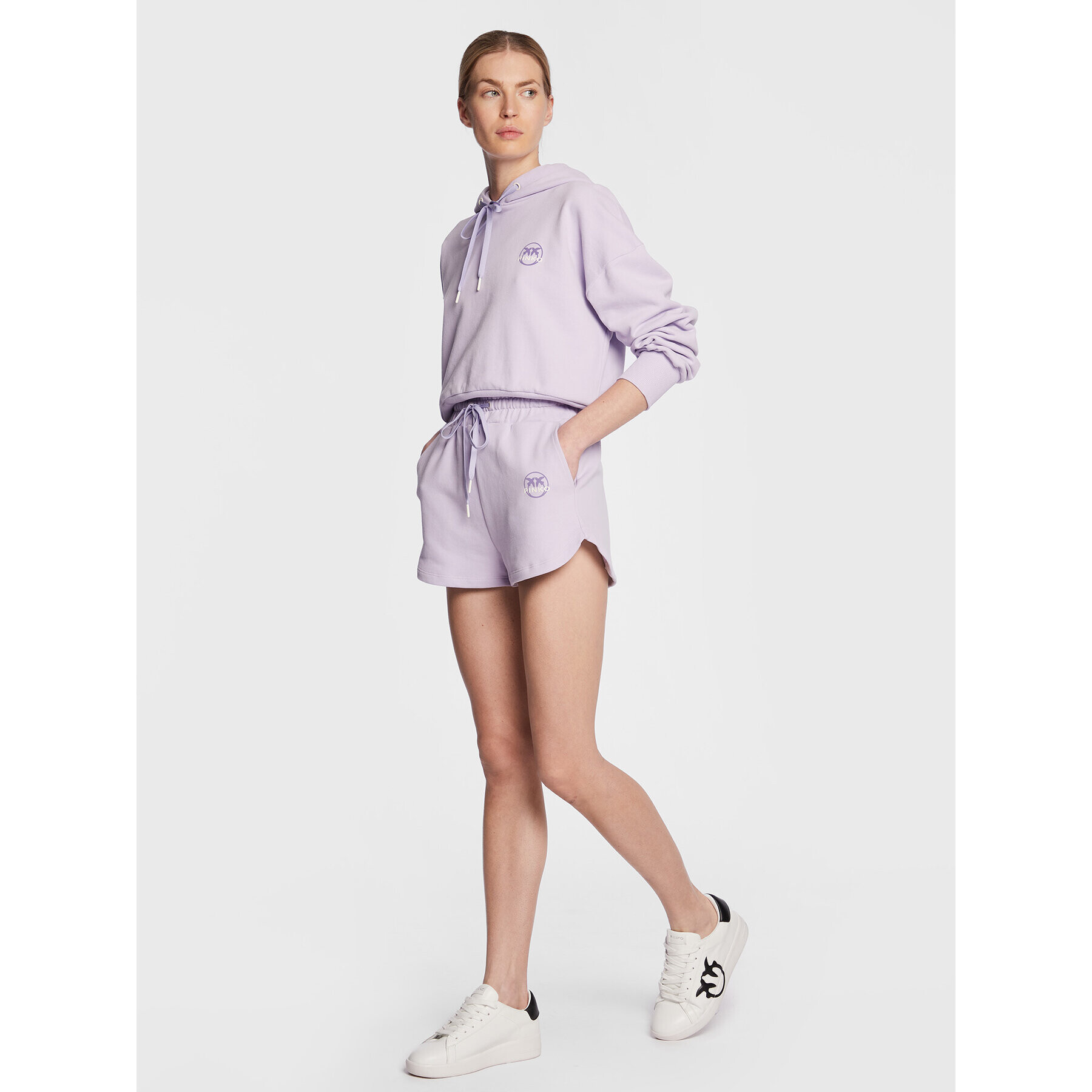 Pinko Pantaloni scurți sport 100689 A0KN Violet Regular Fit - Pled.ro