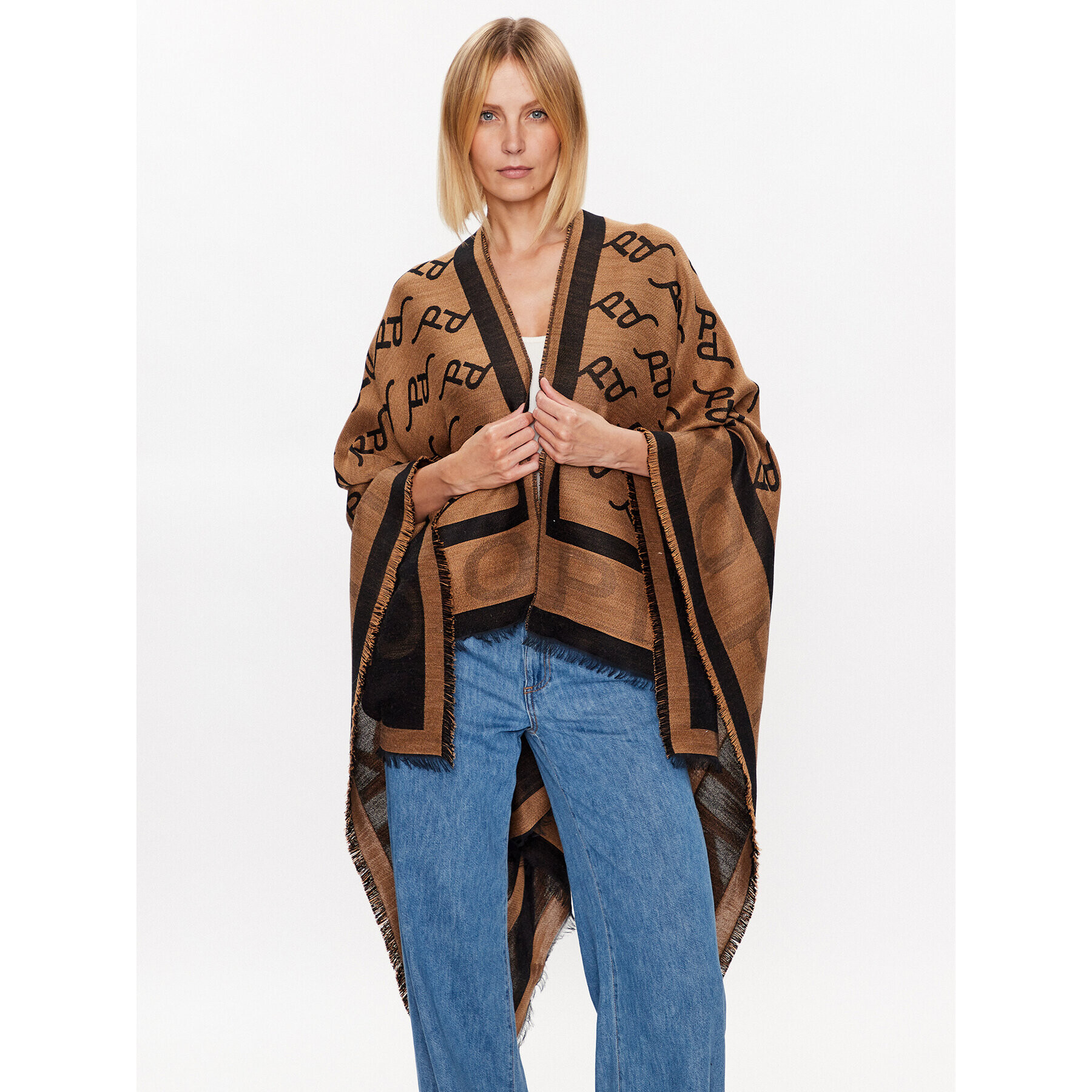 Pinko Poncho Pedante 100527 A0K6 Maro Relaxed Fit - Pled.ro