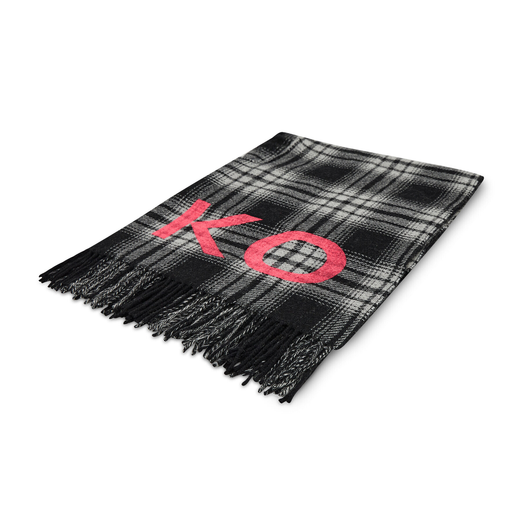 Pinko Poncho Ribadito Stola 20212 BLK01 1G204U Y7FC Gri Regular Fit - Pled.ro