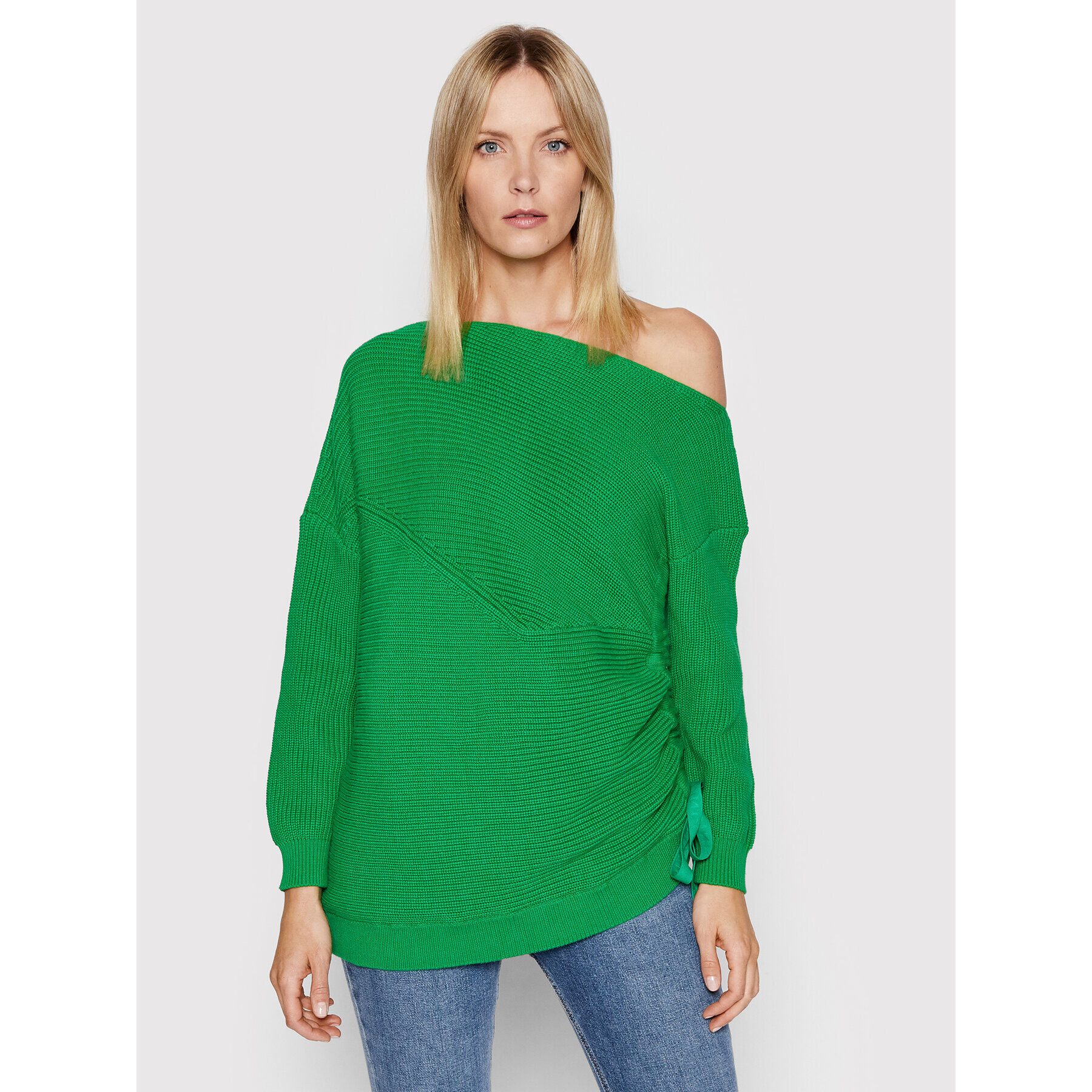 Pinko Pulover Cadiz 1G16YG Y7ZM Verde Relaxed Fit - Pled.ro