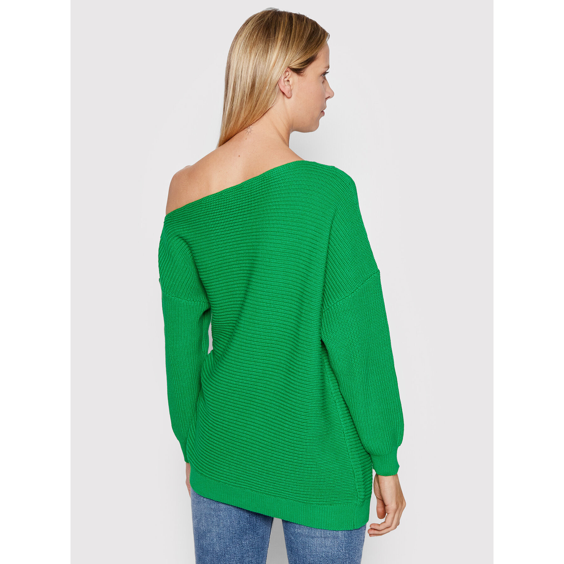 Pinko Pulover Cadiz 1G16YG Y7ZM Verde Relaxed Fit - Pled.ro