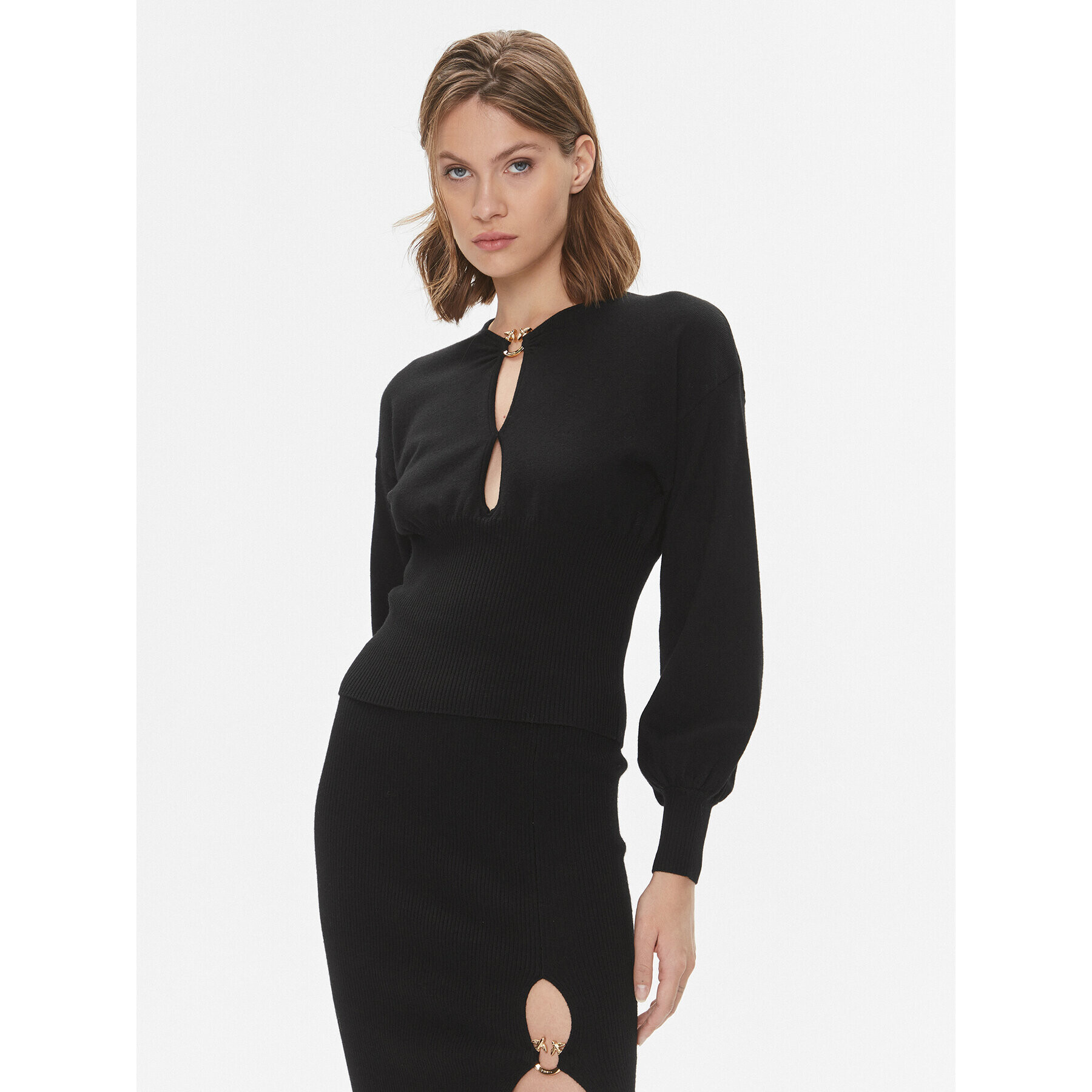 Pinko Pulover Chioccia 101848 A15S Negru Regular Fit - Pled.ro