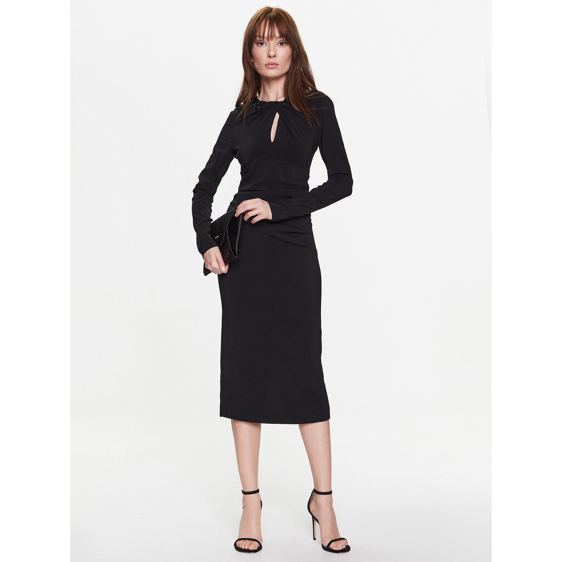 Pinko Rochie cocktail 100111 A0GM Negru Regular Fit - Pled.ro