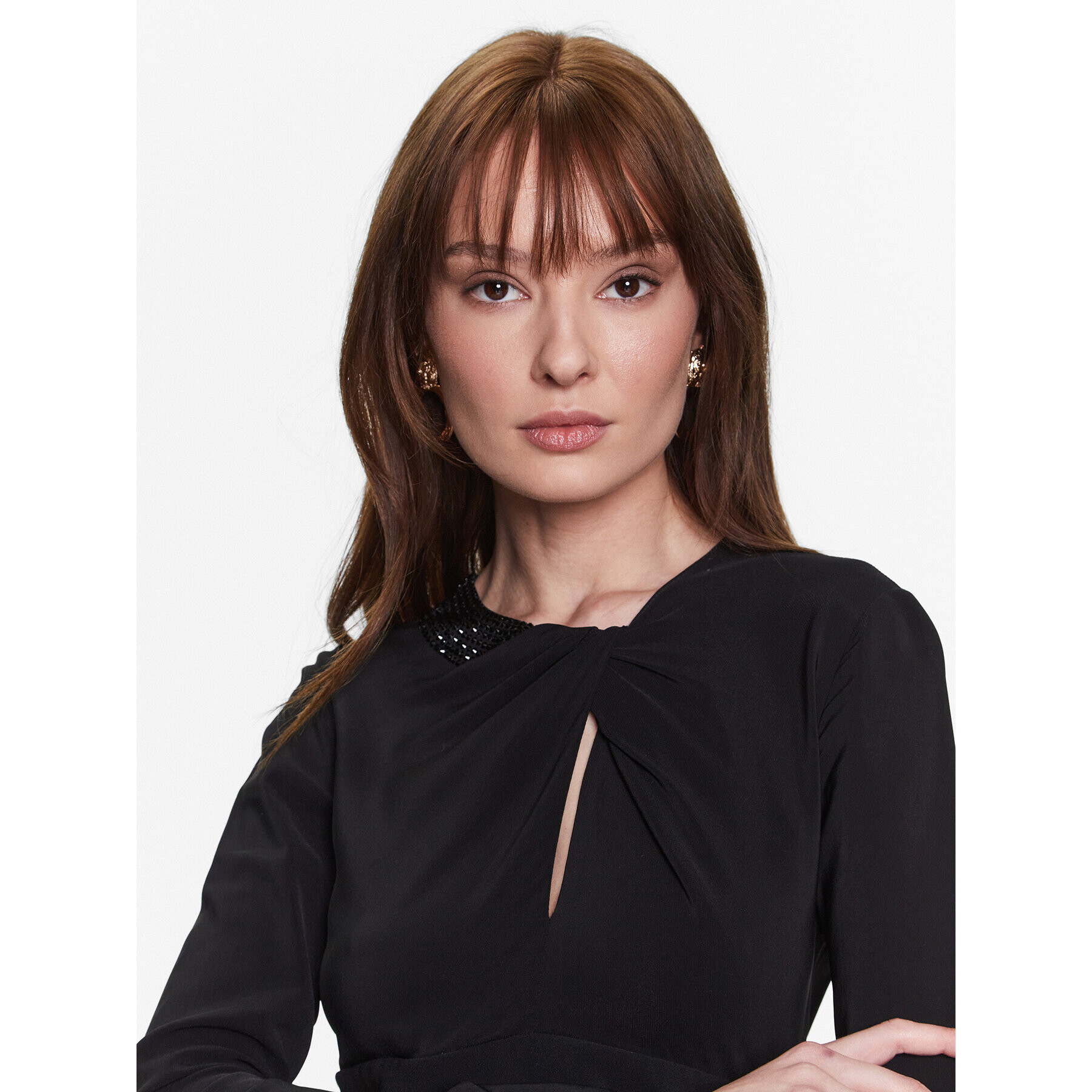 Pinko Rochie cocktail 100111 A0GM Negru Regular Fit - Pled.ro