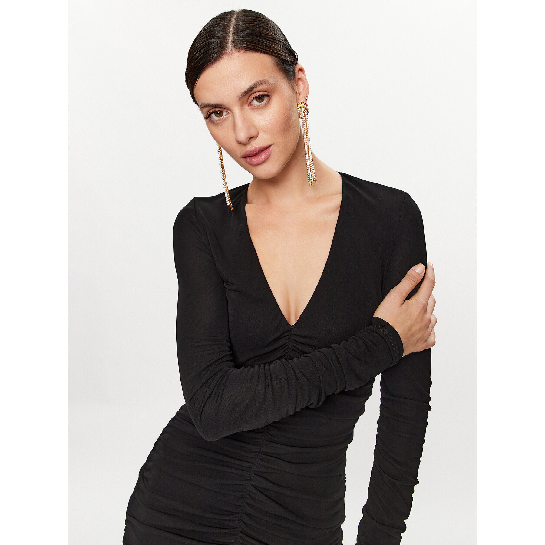 Pinko Rochie cocktail 102057 A17I Negru Slim Fit - Pled.ro