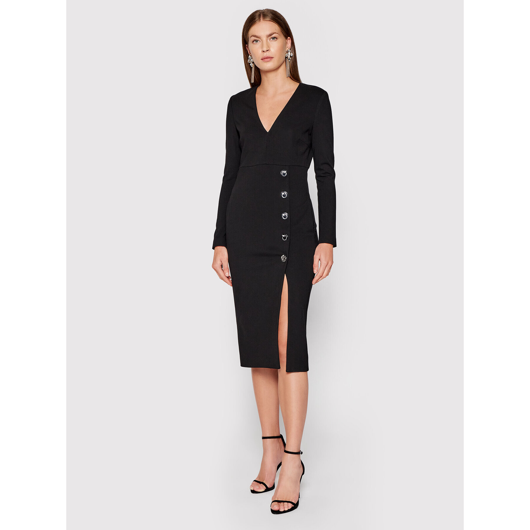 Pinko Rochie cocktail Adler 1G16TV 1739 Negru Regular Fit - Pled.ro