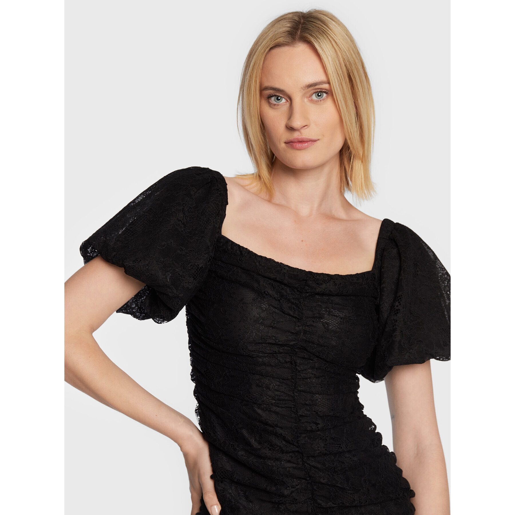 Pinko Rochie cocktail Agostina 1G18FV 7585 Negru Slim Fit - Pled.ro