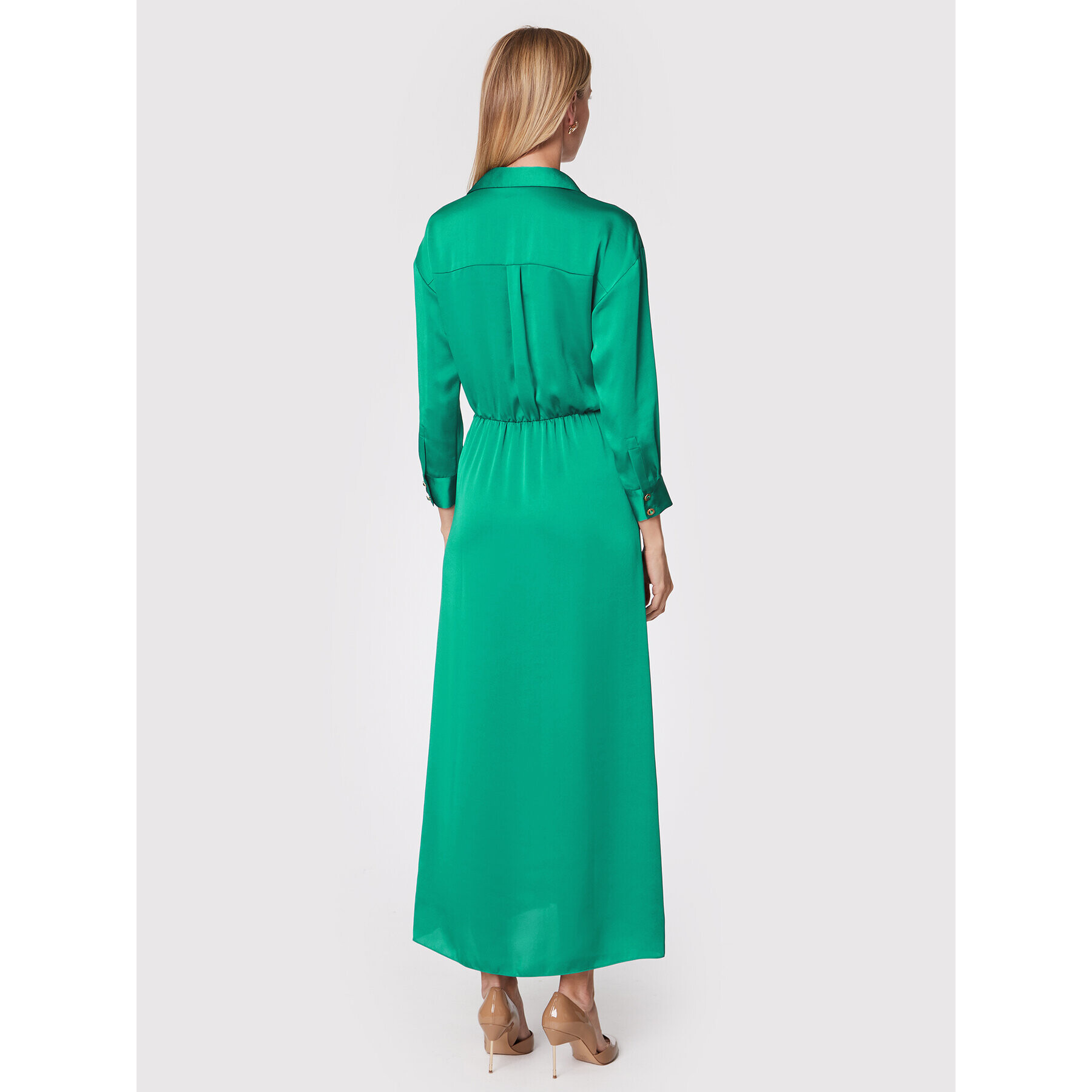 Pinko Rochie cocktail Amanda 1G1801 Y7T4 Verde Regular Fit - Pled.ro