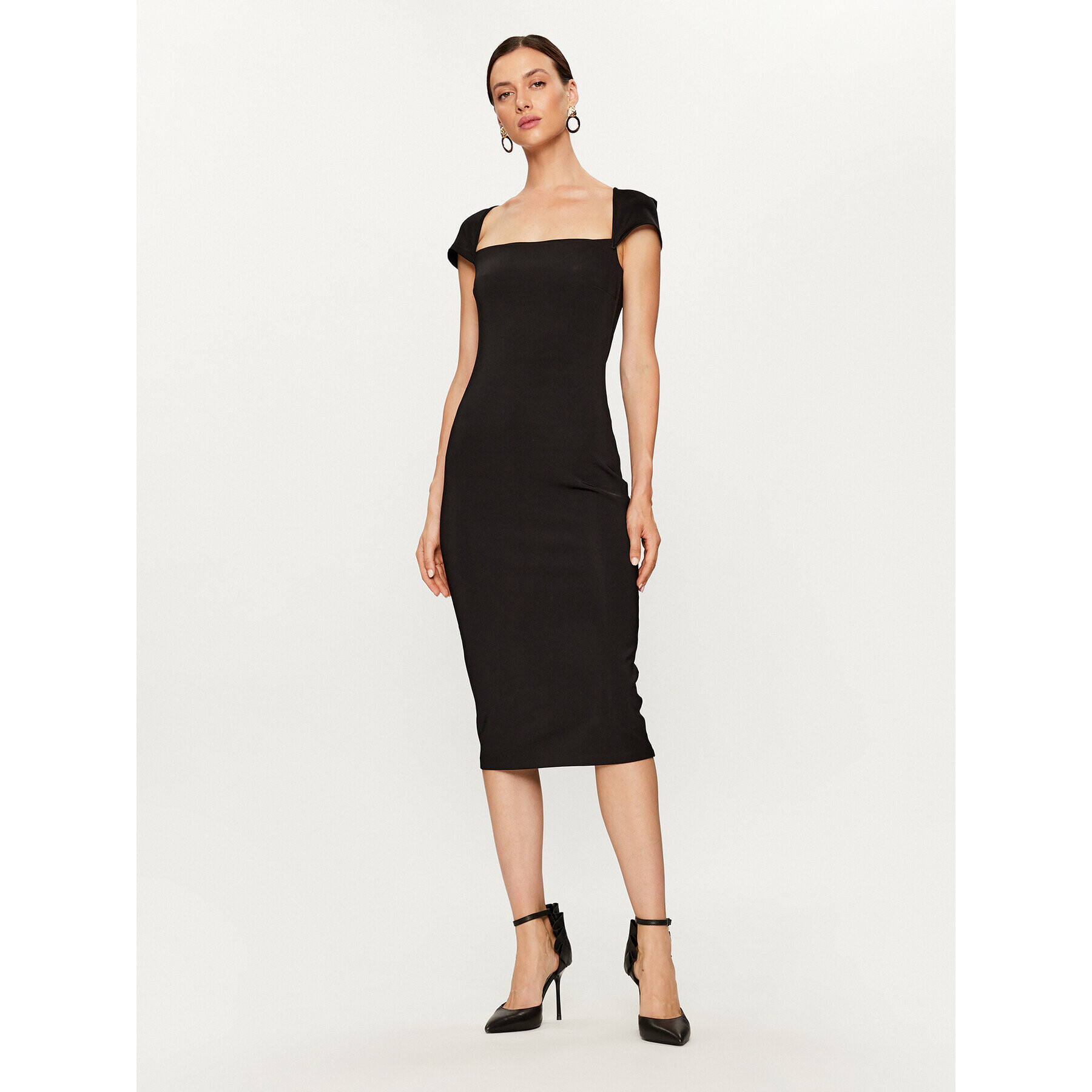 Pinko Rochie cocktail Astrid 102324 A04I Negru Slim Fit - Pled.ro