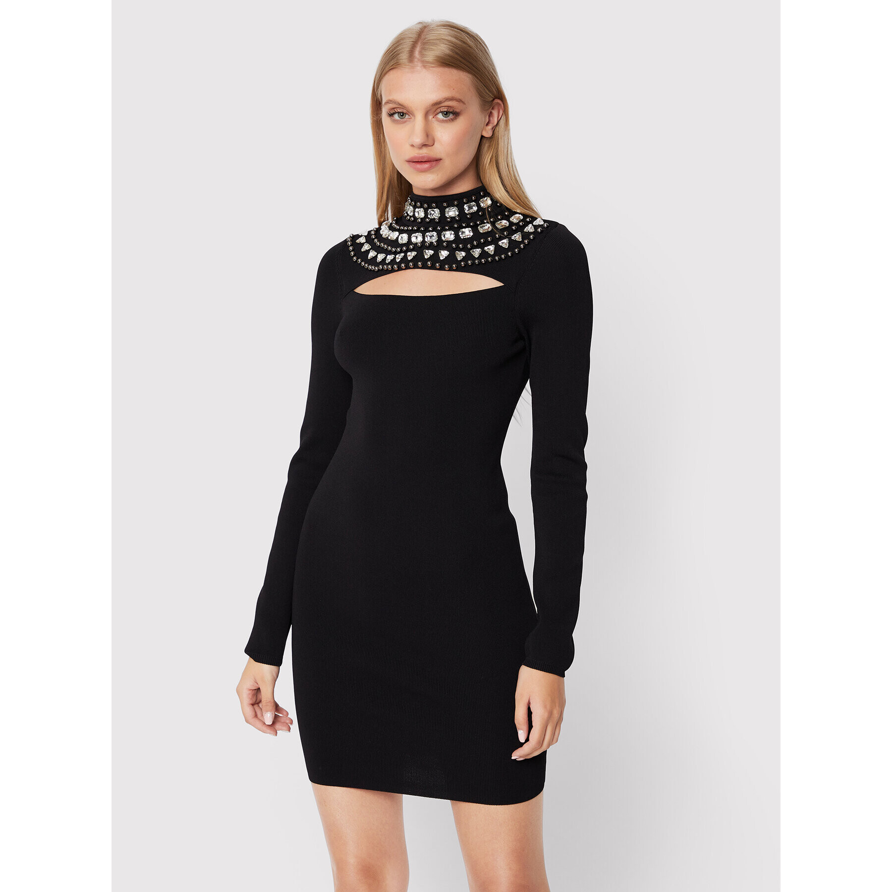 Pinko Rochie cocktail Caffelatte 1G184Z A02G Negru Regular Fit - Pled.ro