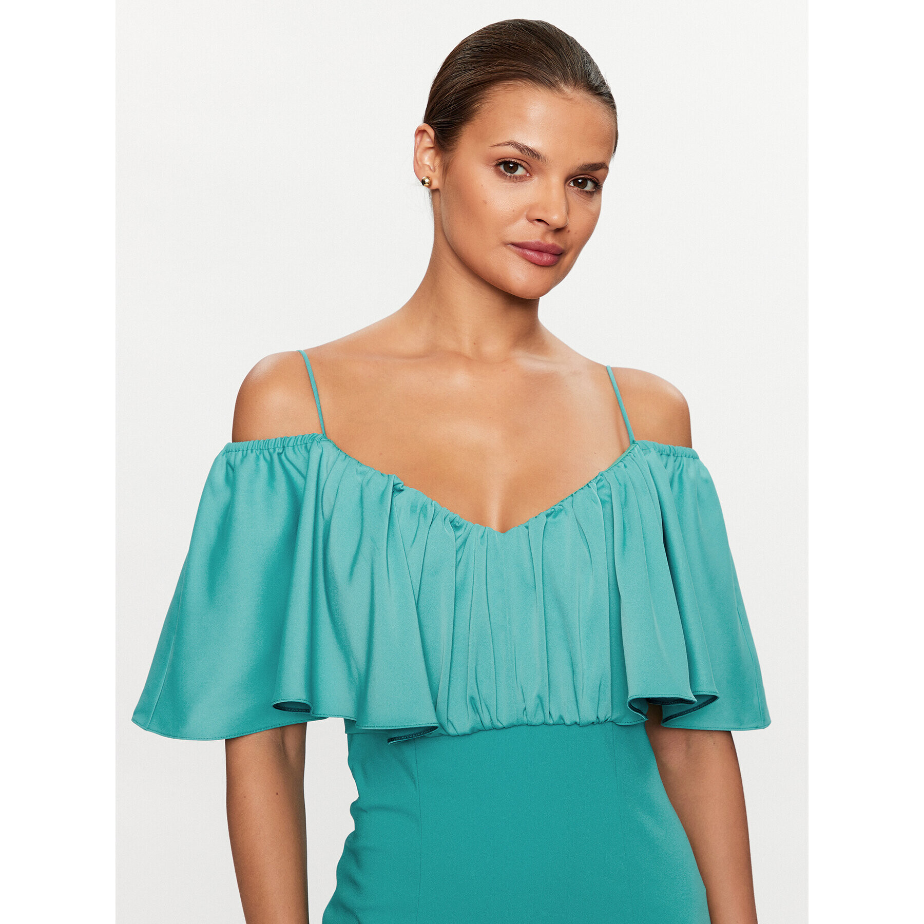 Pinko Rochie cocktail La Carlota 100034 A0GI Verde Regular Fit - Pled.ro