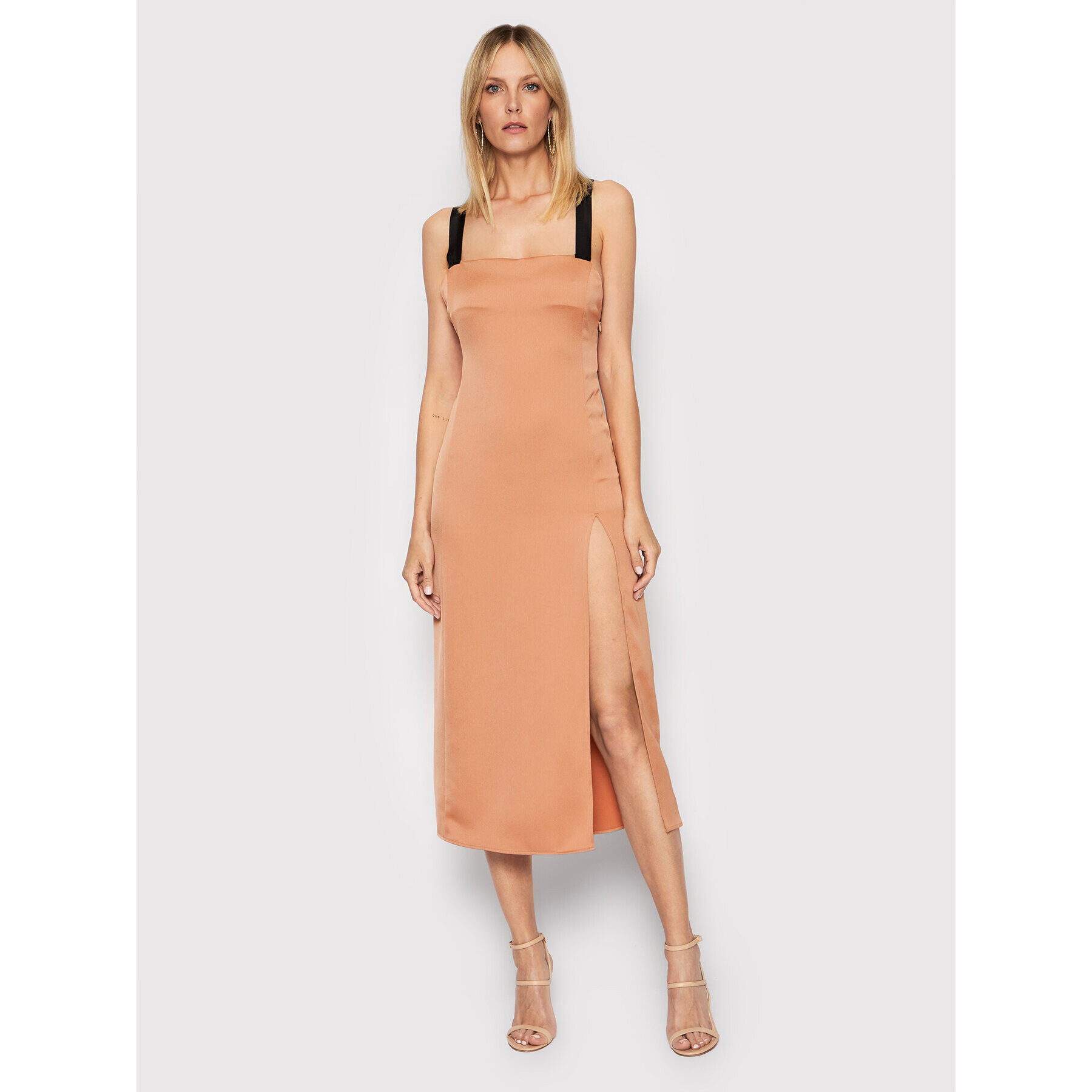 Pinko Rochie cocktail Macadamia 1N13K6 A04E Portocaliu Regular Fit - Pled.ro