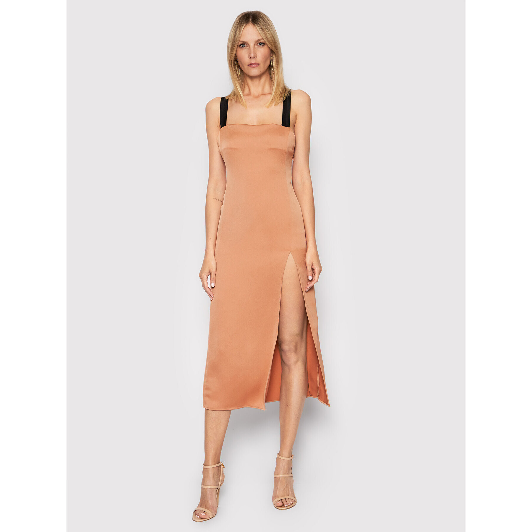 Pinko Rochie cocktail Macadamia 1N13K6 A04E Portocaliu Regular Fit - Pled.ro