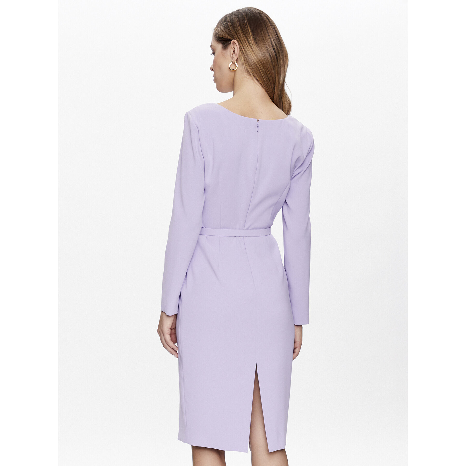 Pinko Rochie cocktail Mendosa 100559 7624 Violet Regular Fit - Pled.ro