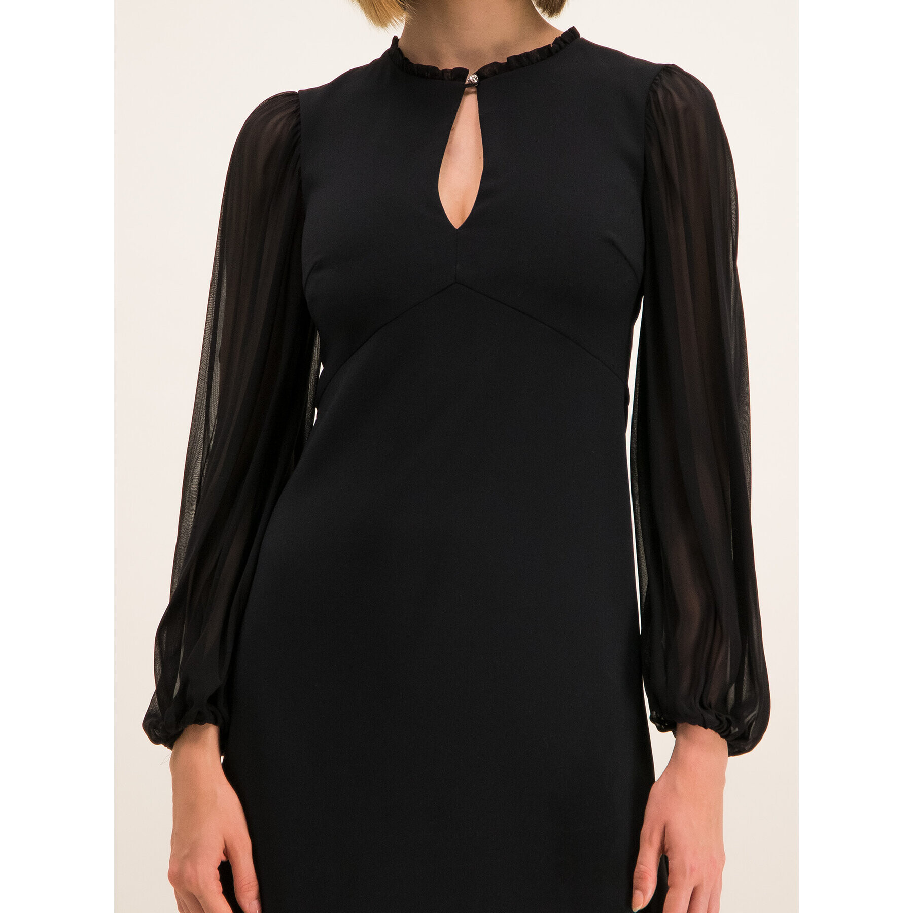 Pinko Rochie cocktail Pan Di Spagna 20201 BLK01 1G14Y9 7624 Negru Regular Fit - Pled.ro