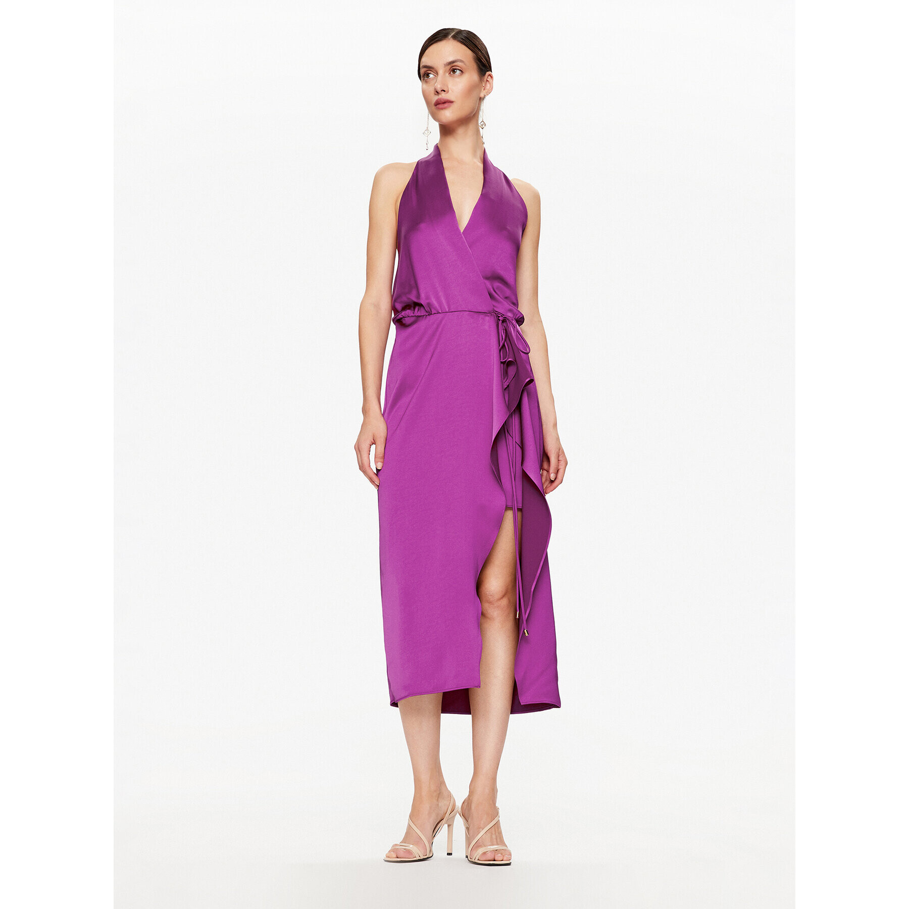 Pinko Rochie cocktail Protone Abito AI 23-24 PDTI 101613 Z345 Violet Regular Fit - Pled.ro