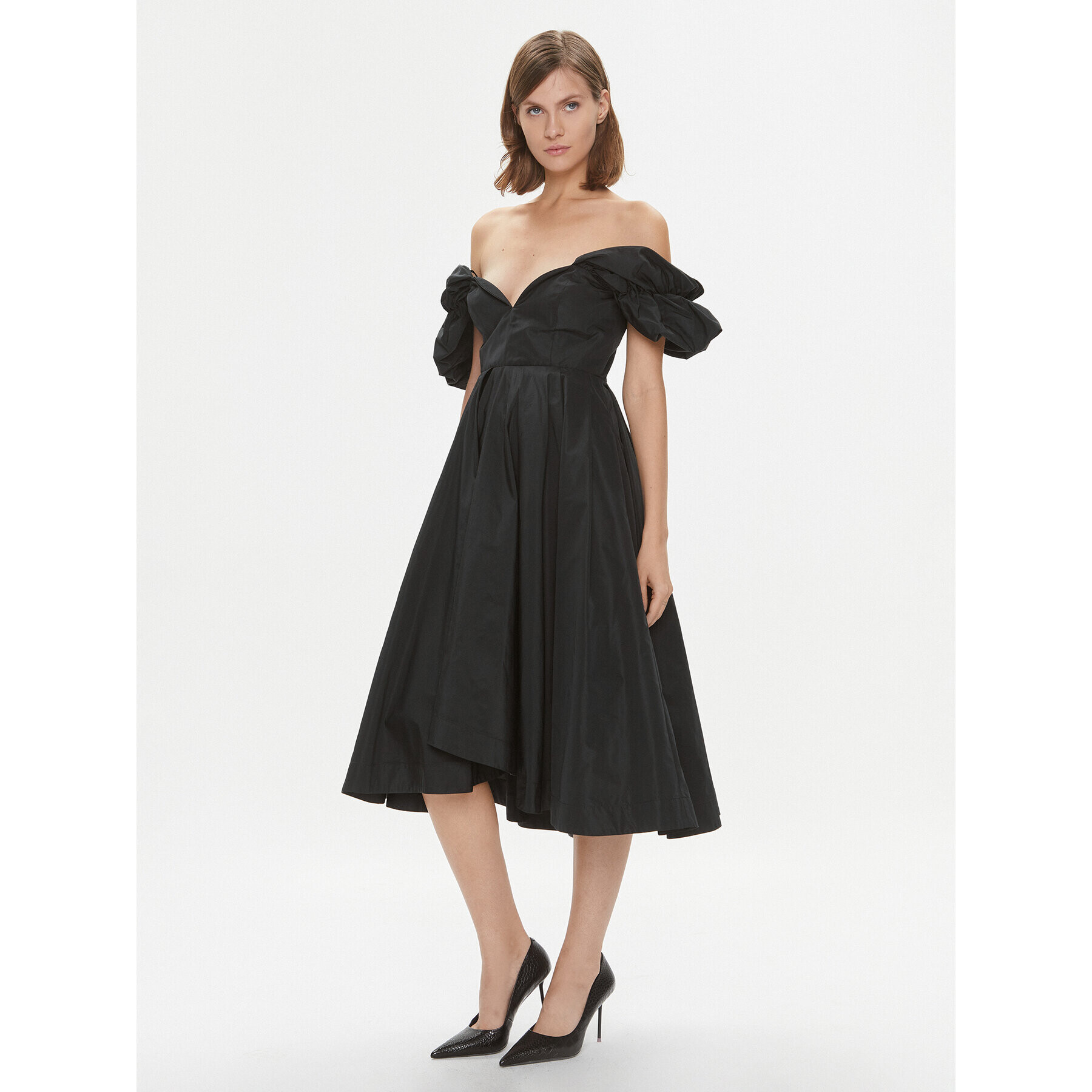 Pinko Rochie cocktail Sorgente 101972 Y3LE Negru Regular Fit - Pled.ro