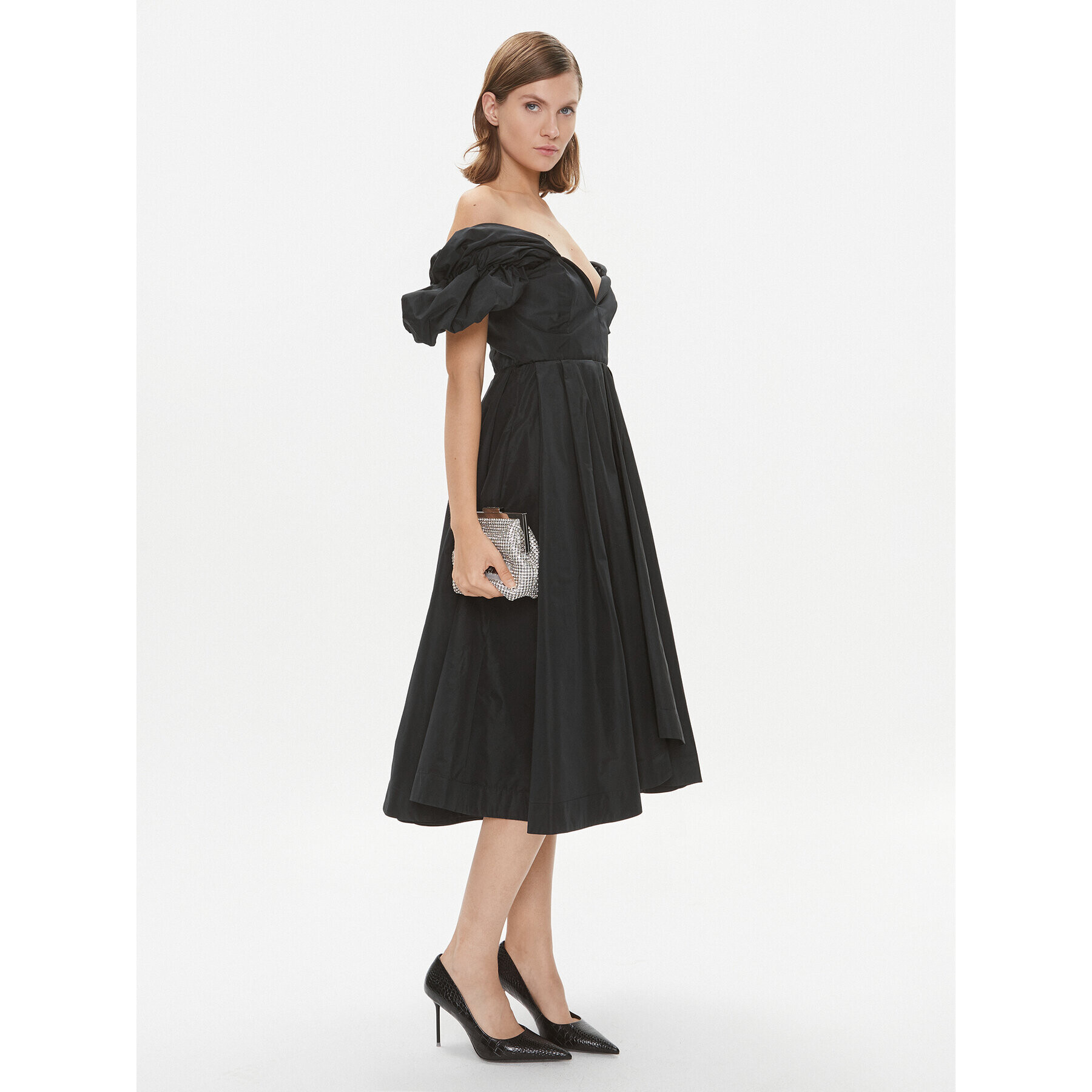 Pinko Rochie cocktail Sorgente 101972 Y3LE Negru Regular Fit - Pled.ro