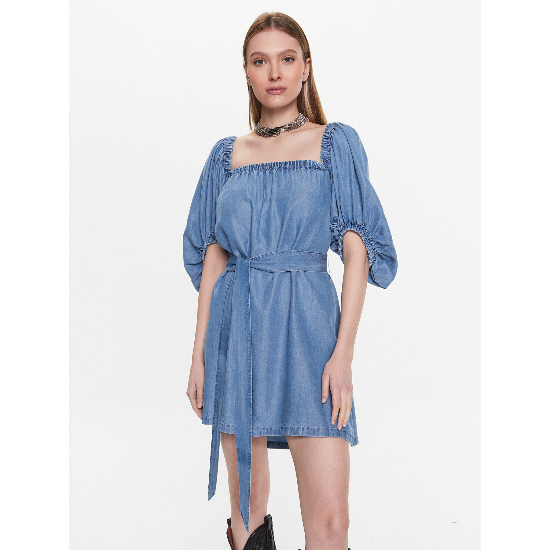 Pinko Rochie de zi 100808 A0G5 Albastru Regular Fit - Pled.ro