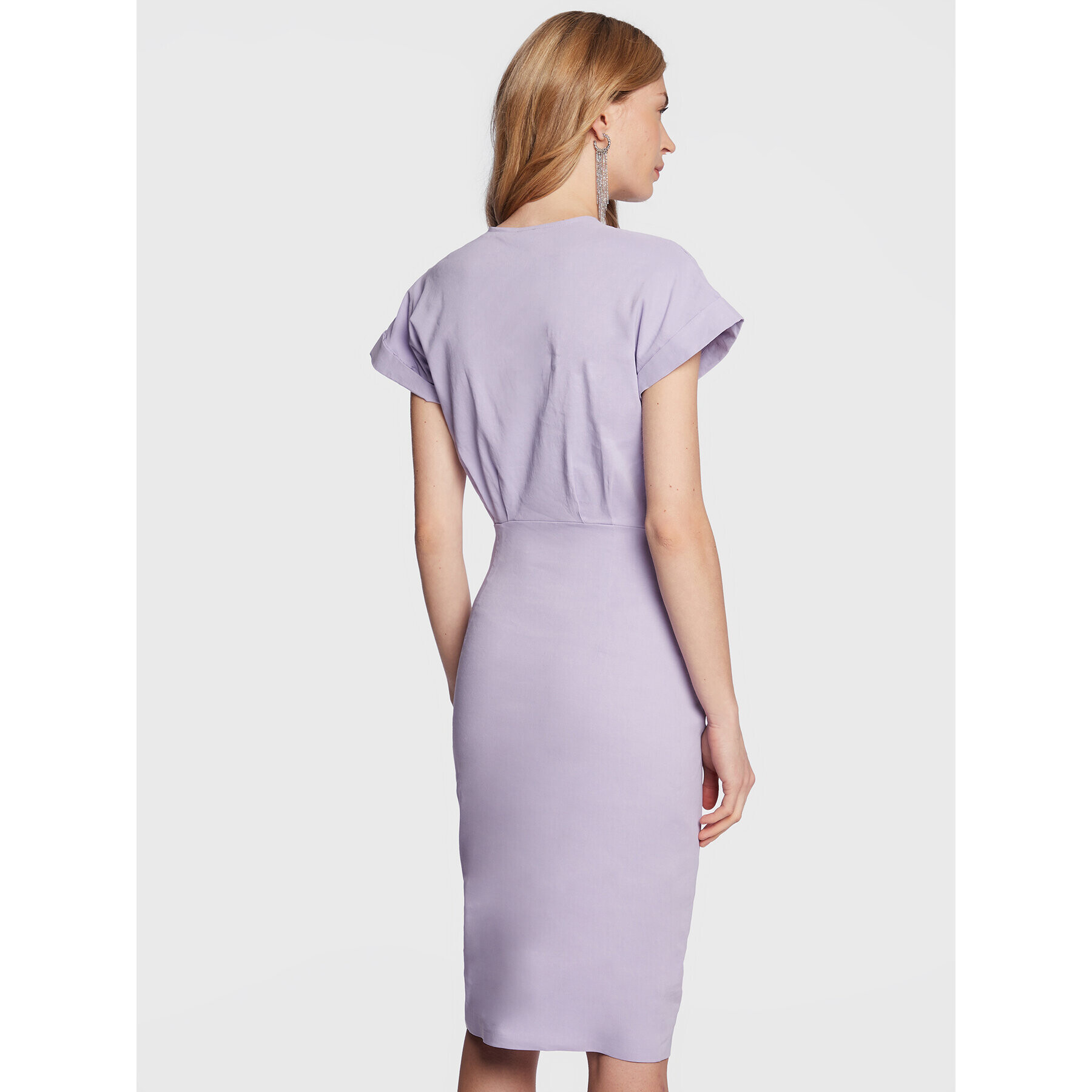 Pinko Rochie de zi Agitato 100532 A0IM Violet Regular Fit - Pled.ro