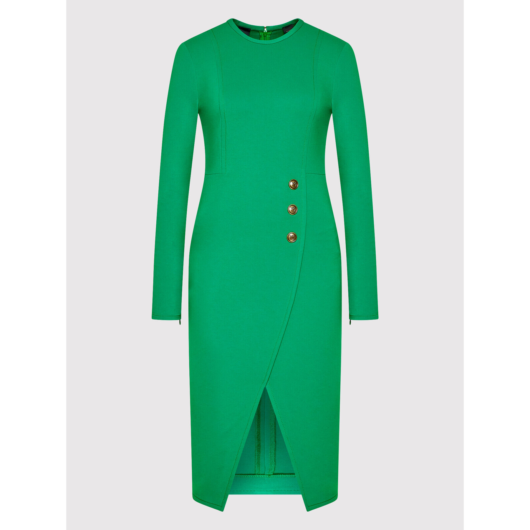 Pinko Rochie de zi Altea 1G1892 1739 Verde Regular Fit - Pled.ro