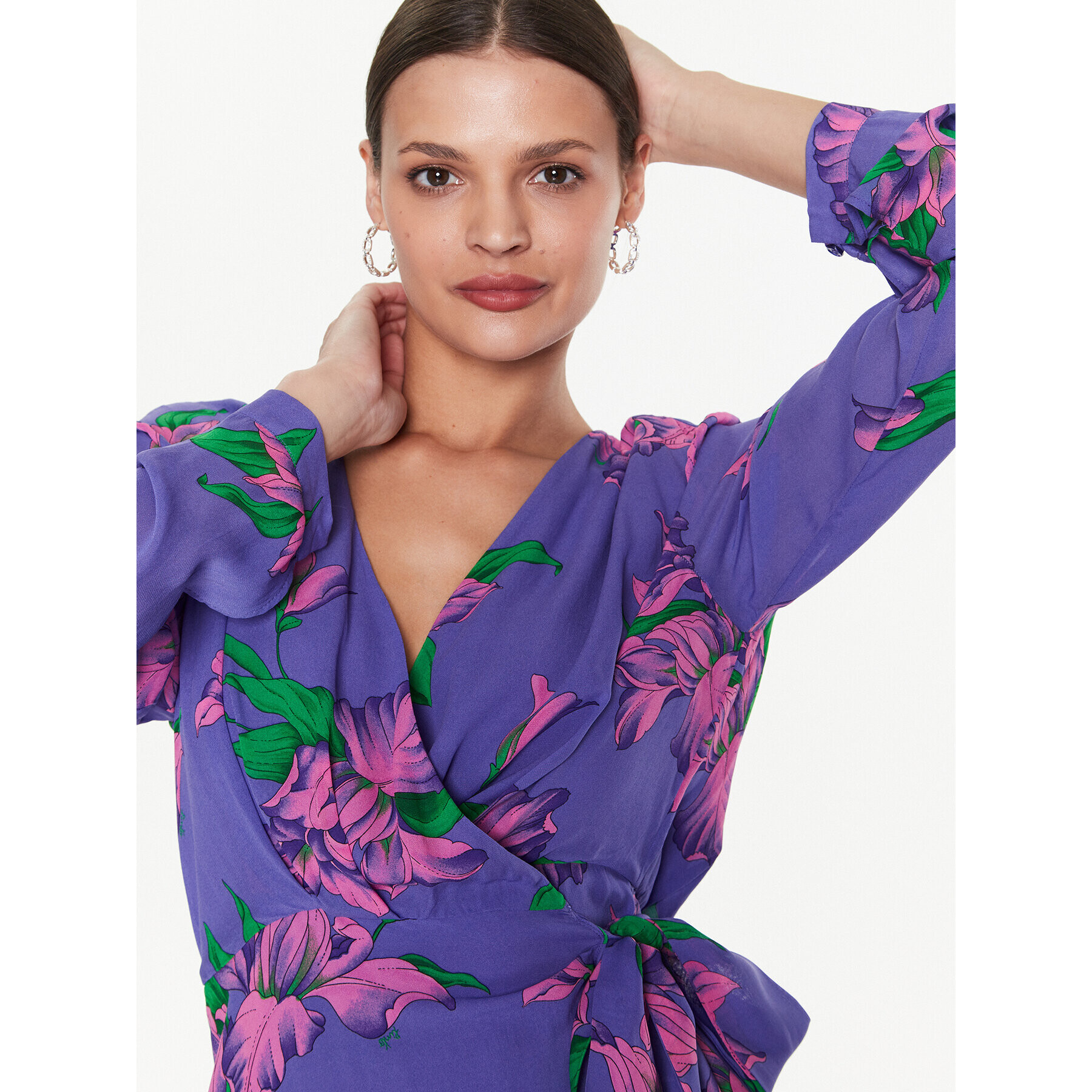 Pinko Rochie de zi Assillante 101109 A0P7 Violet Regular Fit - Pled.ro