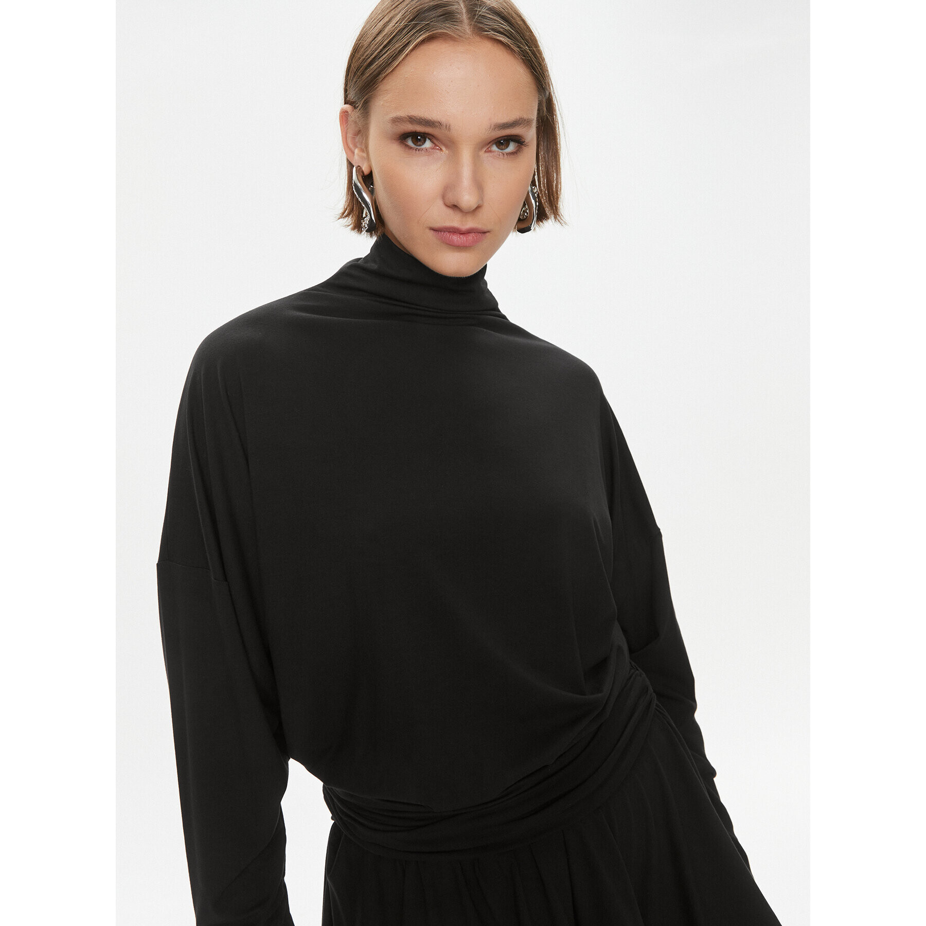 Pinko Rochie de zi Atom 102193 A1DE Negru Regular Fit - Pled.ro