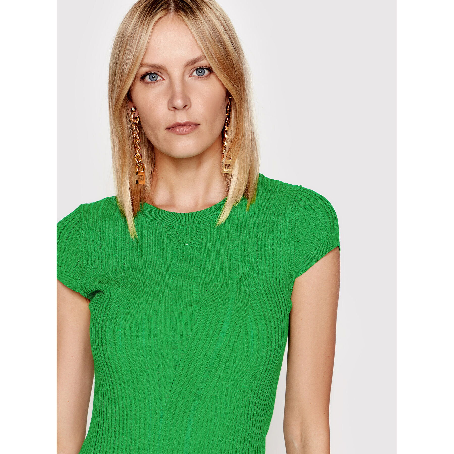 Pinko Rochie de zi Lerida 1G177H Y7VZ Verde Slim Fit - Pled.ro