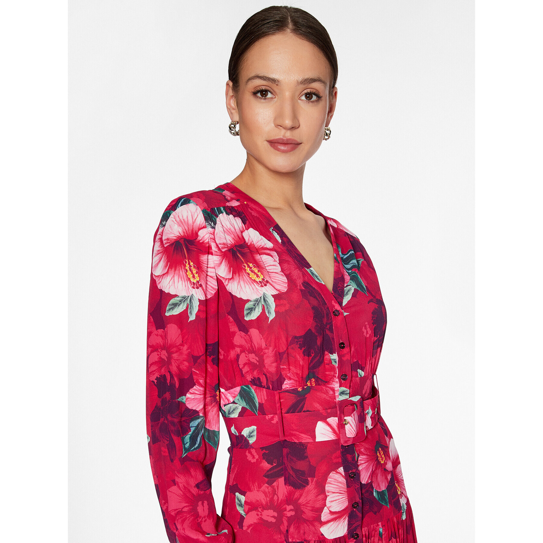 Pinko Rochie tip cămașă 100520 A0JI Roz Regular Fit - Pled.ro