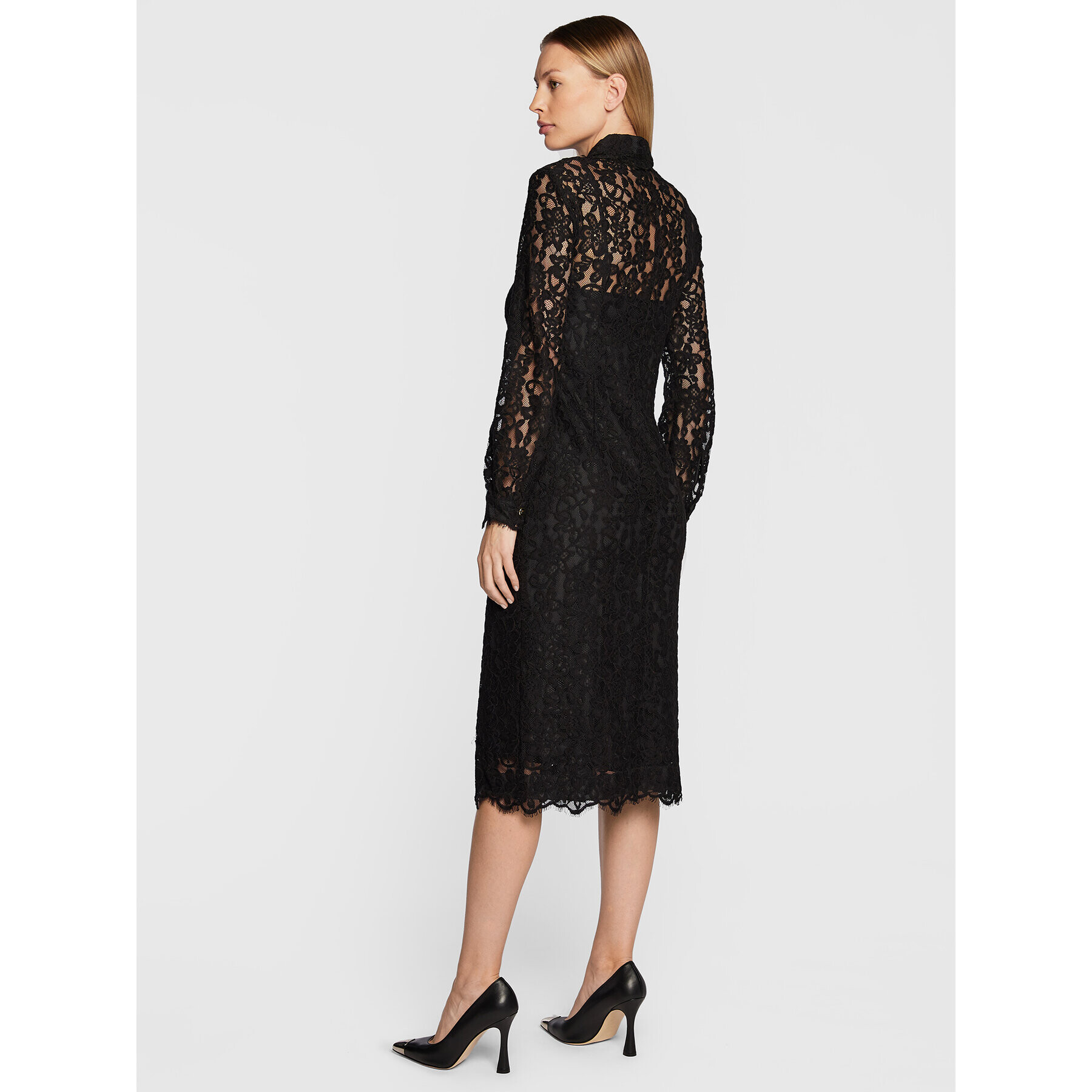 Pinko Rochie tip cămașă Adelita 1G18GA 4853 Negru Regular Fit - Pled.ro