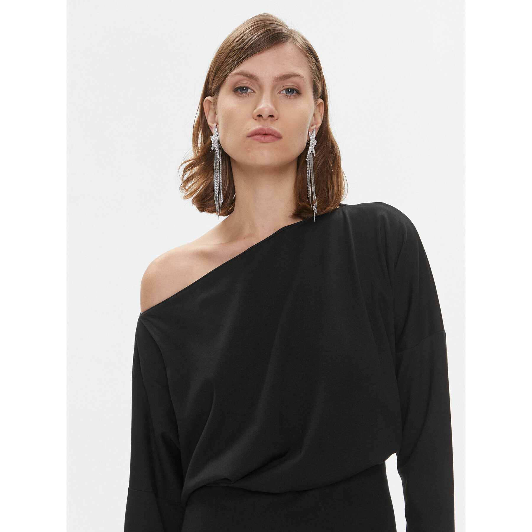 Pinko Rochie de zi Bolt 102291 A1CT Negru Regular Fit - Pled.ro