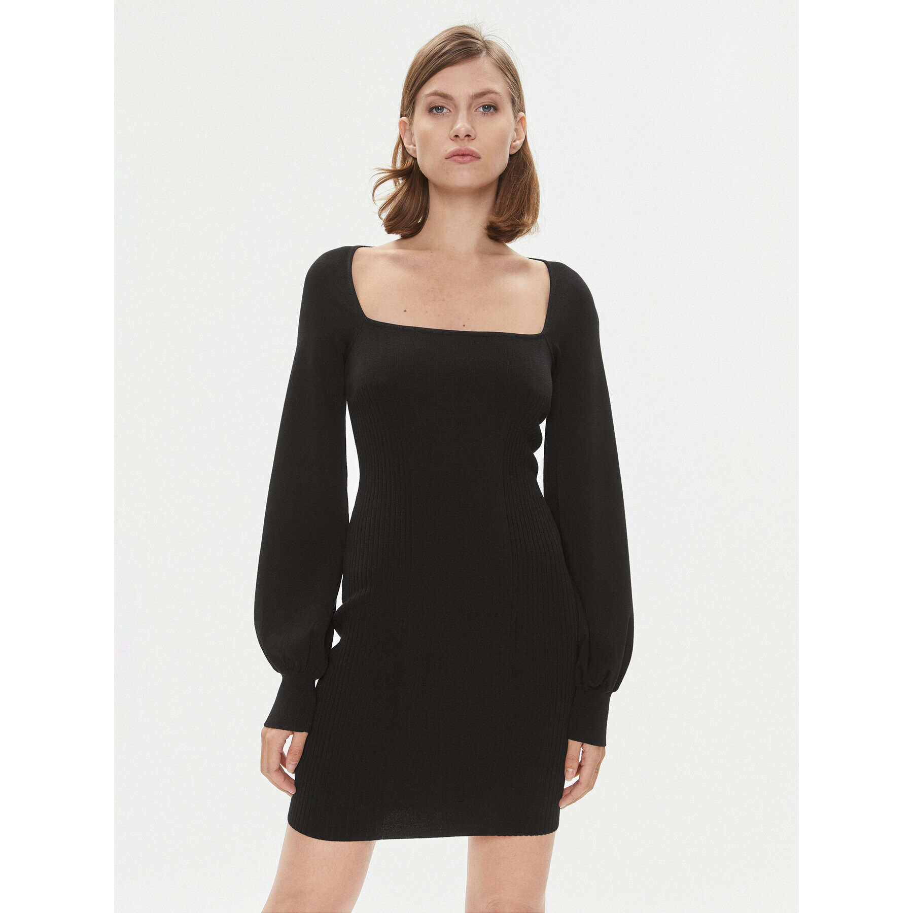 Pinko Rochie tricotată Branzino 102024 A18P Negru Regular Fit - Pled.ro