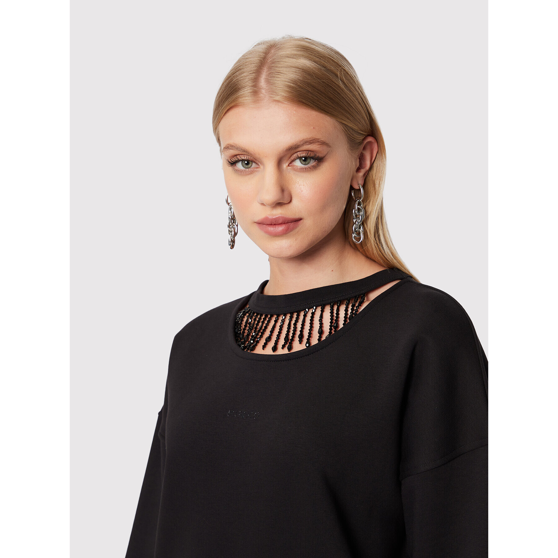 Pinko Rochie tricotată Agathe 1G18AP W0VQ Negru Regular Fit - Pled.ro