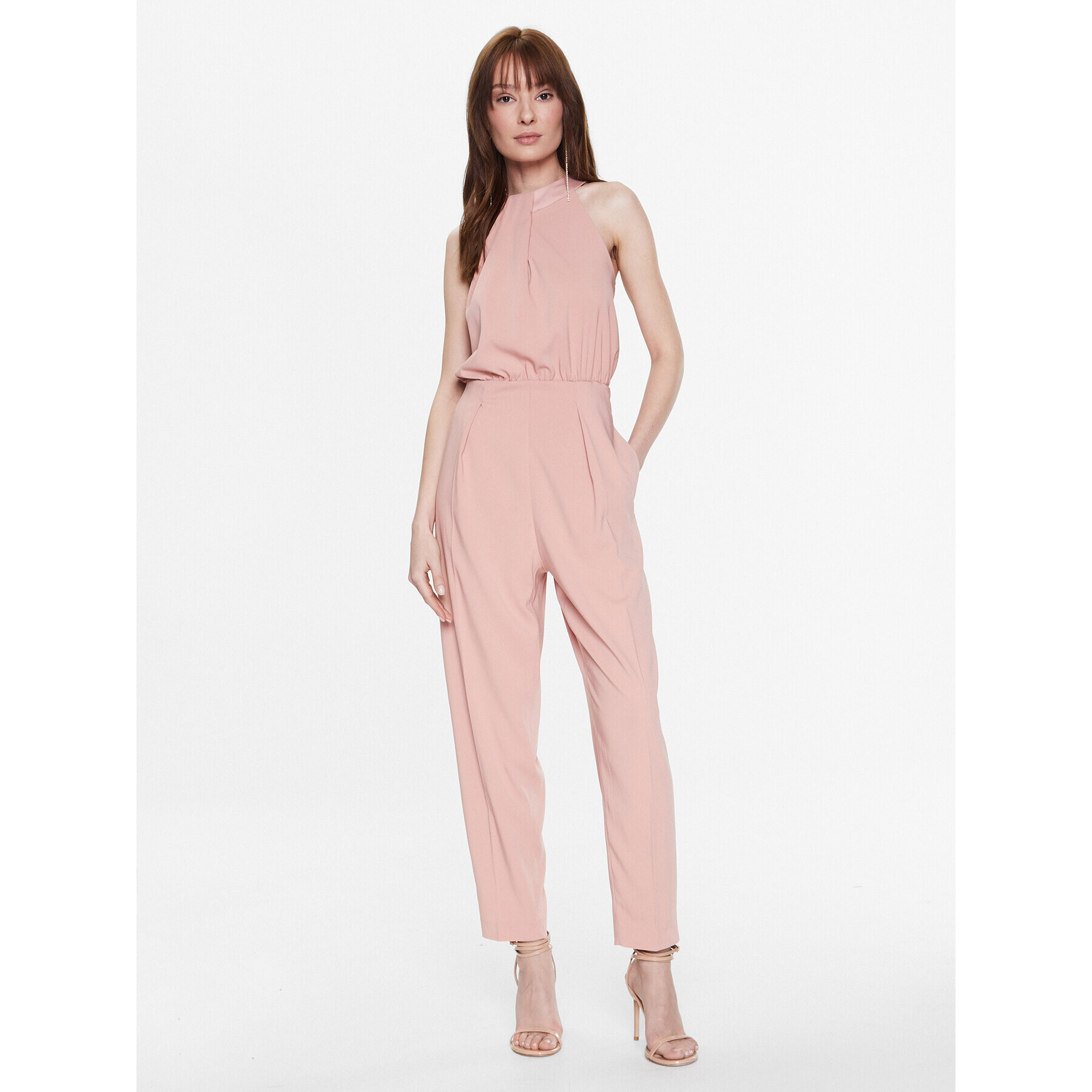 Pinko Salopetă 100032 A0GI Roz Regular Fit - Pled.ro