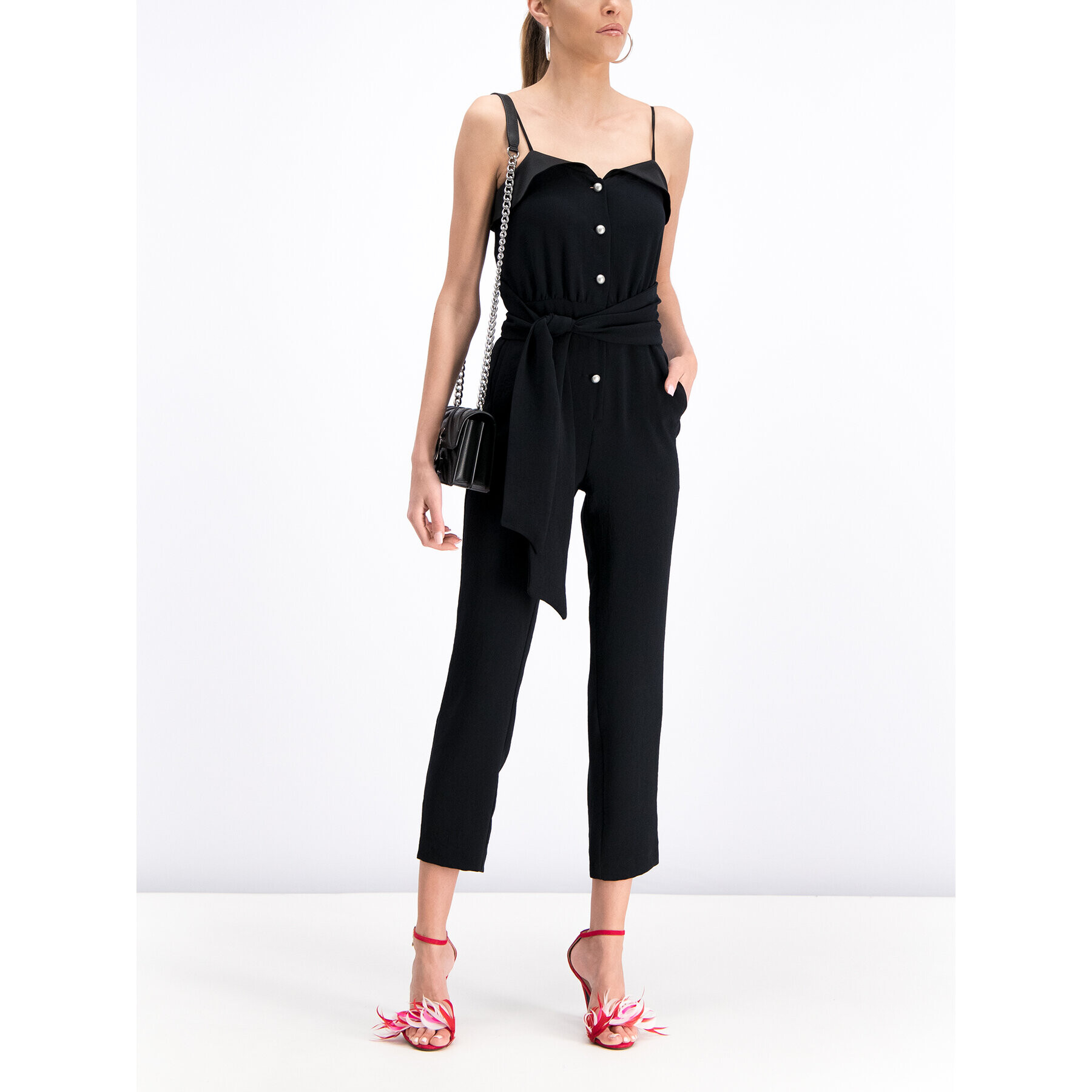 Pinko Salopetă 20191 PBK2 1B13LS.7438 Negru Regular Fit - Pled.ro