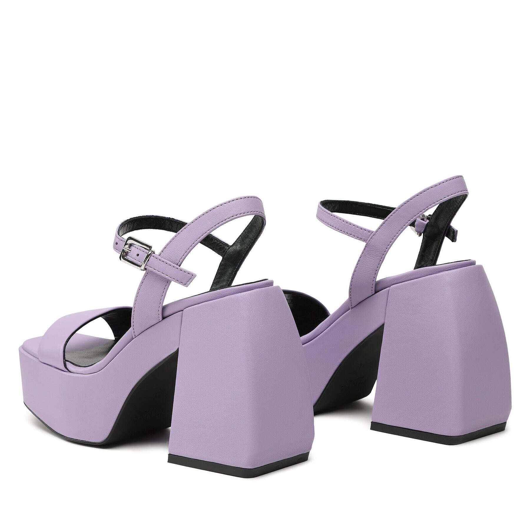 Pinko Sandale Fantine Wedge PE 23 BLKS1 100655 A0N9 Violet - Pled.ro