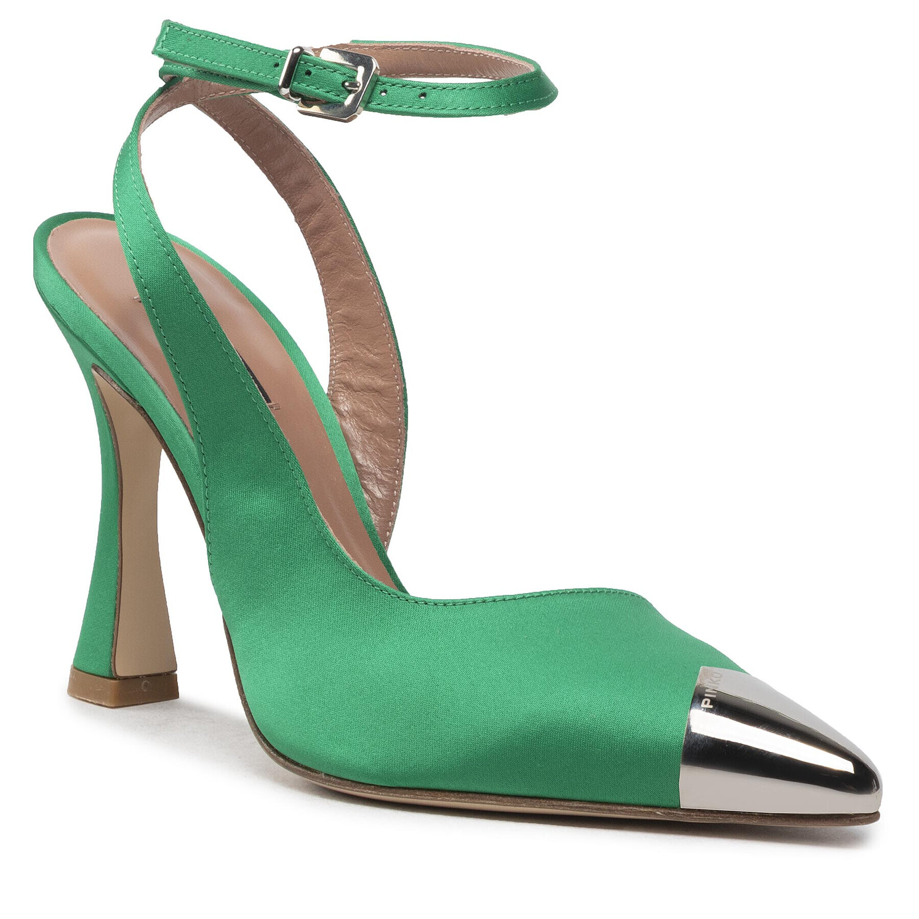 Pinko Sandale Liquirizia Slingback AL 22-23 BLKS1 1H213B A075 Verde - Pled.ro