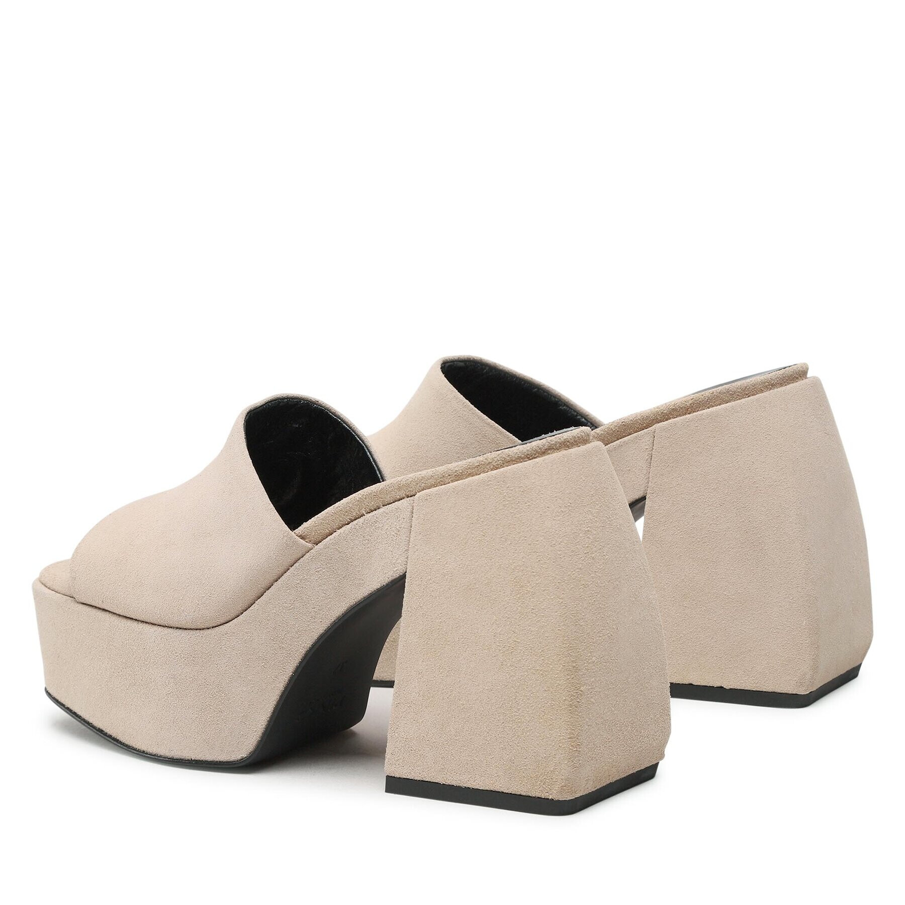 Pinko Șlapi Margaux Wedge PE 23 BLKS1 100653 A0N8 Bej - Pled.ro