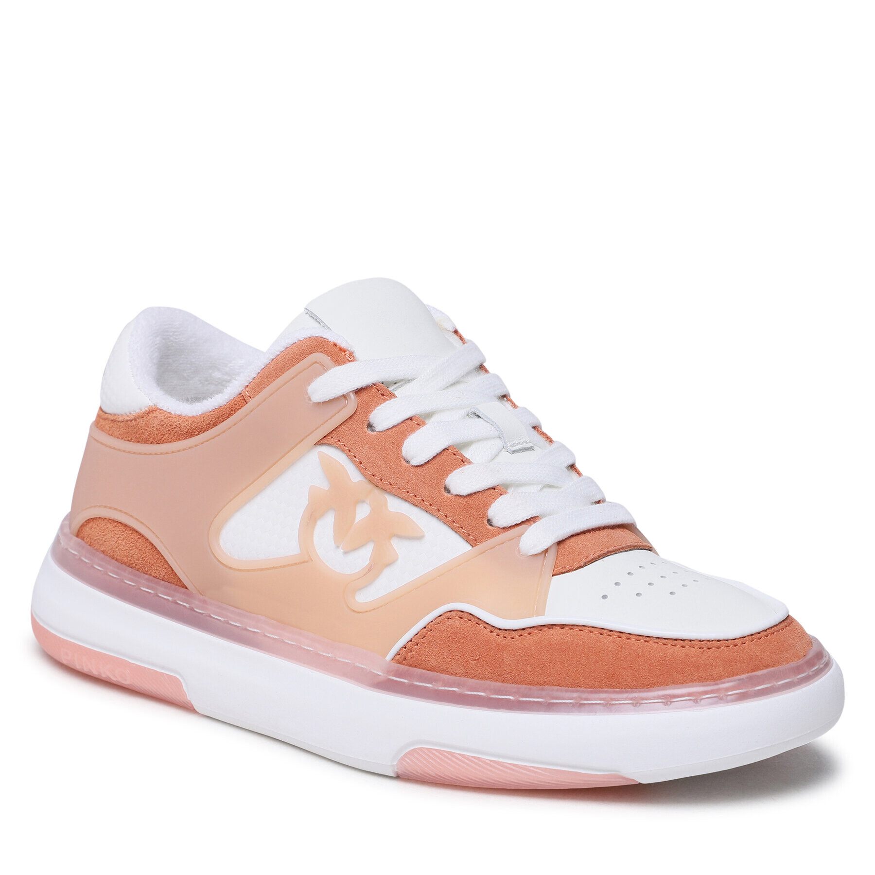 Pinko Sneakers Ginette PE 23 BLKS1 100880 A0RI Alb - Pled.ro