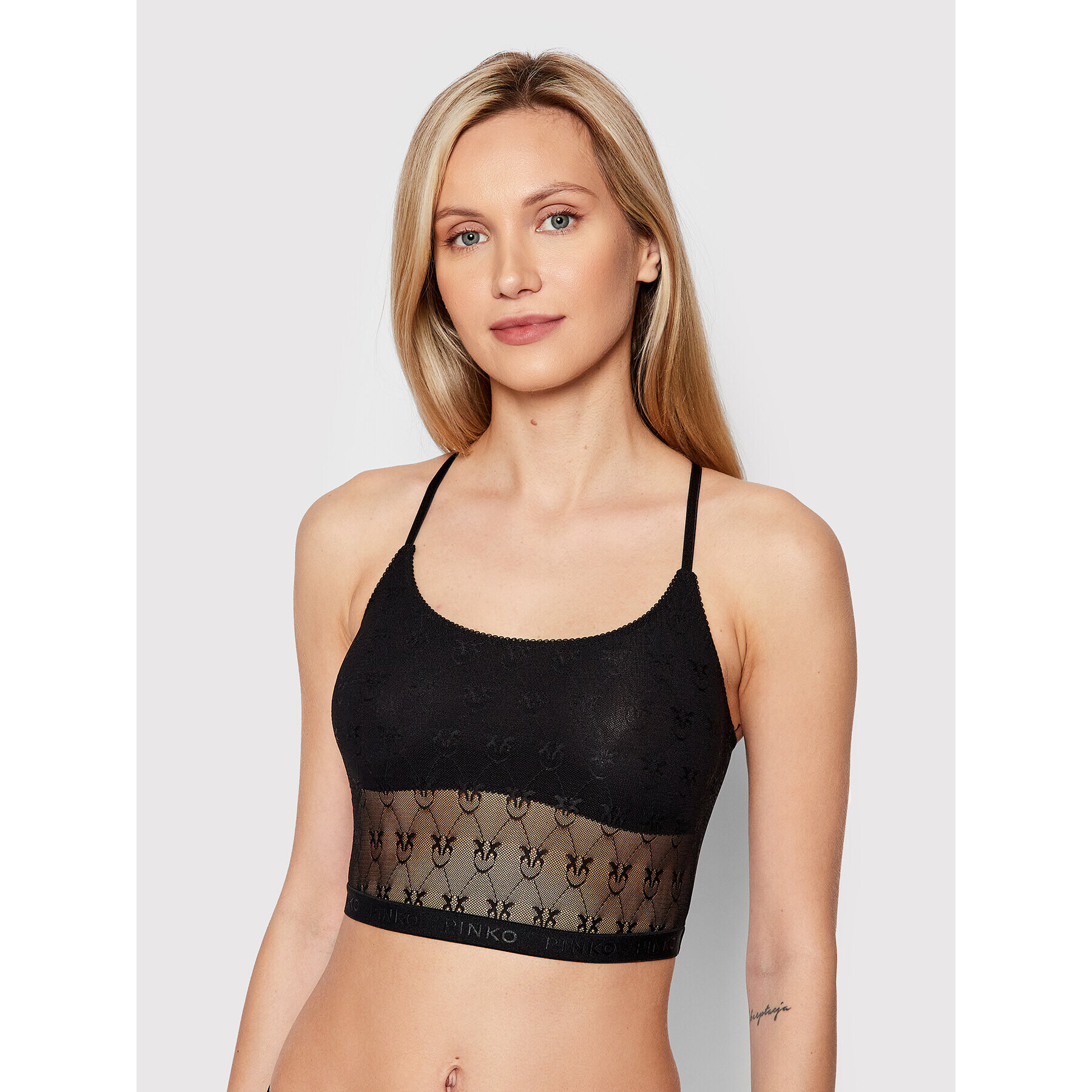 Pinko Sutien top Jacaranda 1G16Z3 Y7ES Negru - Pled.ro