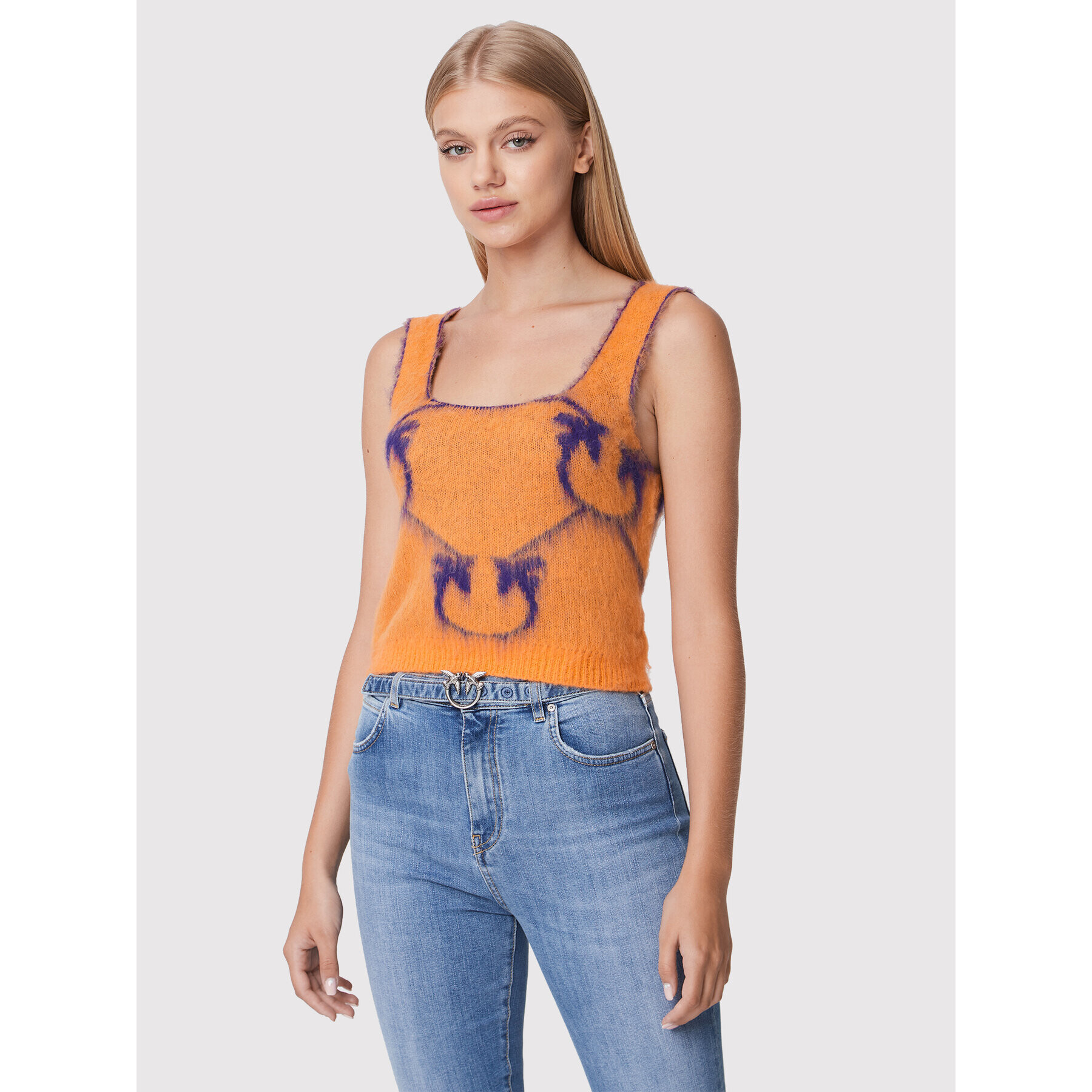 Pinko Top Laurie 1G17WV A007 Portocaliu Regular Fit - Pled.ro