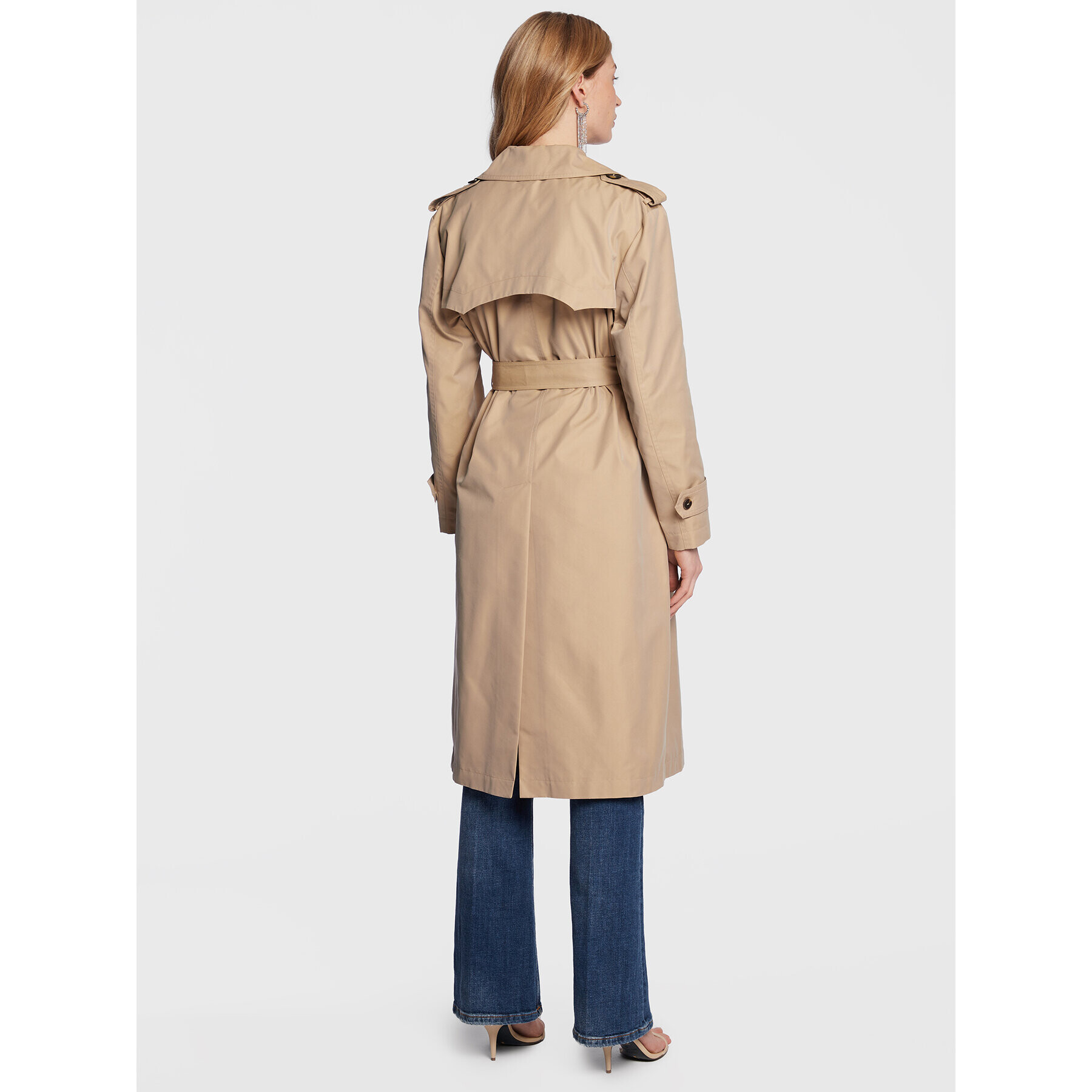 Pinko Trench 100234 A0IQ Bej Regular Fit - Pled.ro