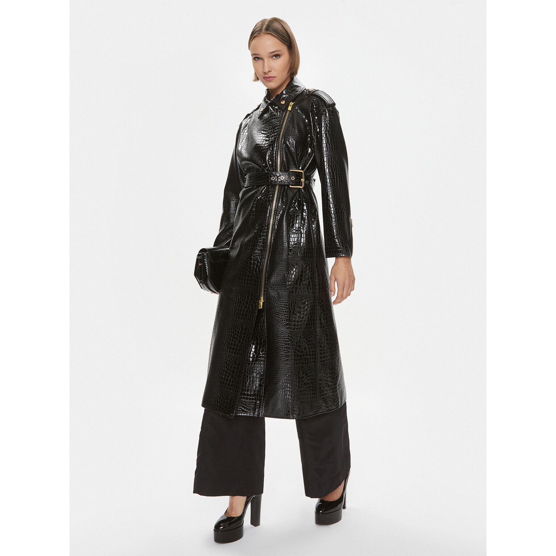 Pinko Trench Trigun 102163 A1AT Negru Regular Fit - Pled.ro