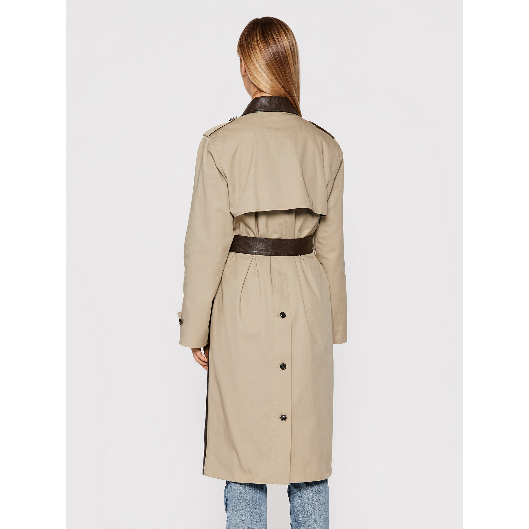 Pinko Trench Versailles 1G16KX Y6W7 Maro Regular Fit - Pled.ro