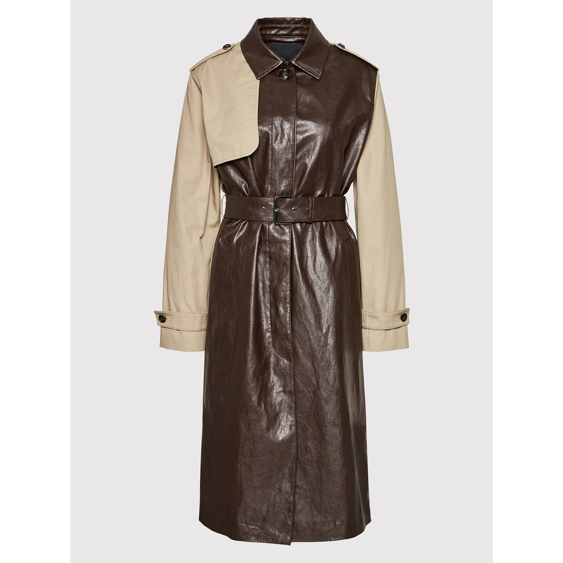 Pinko Trench Versailles 1G16KX Y6W7 Maro Regular Fit - Pled.ro