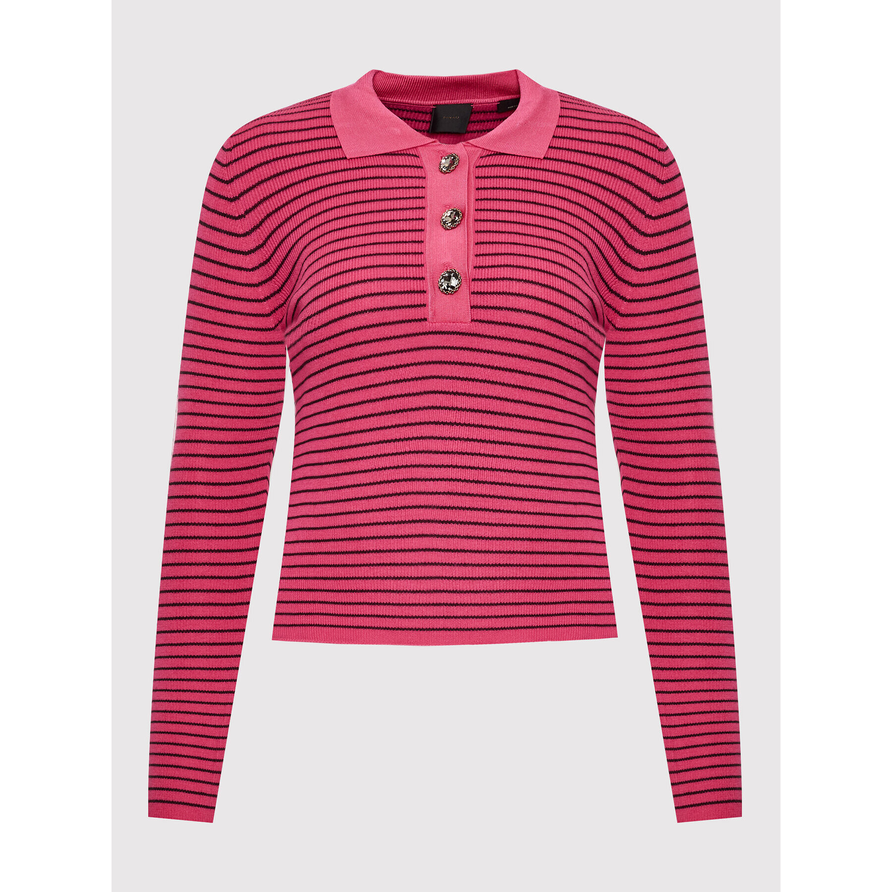 Pinko Tricou polo Palmito 1G181R A027 Roz Regular Fit - Pled.ro