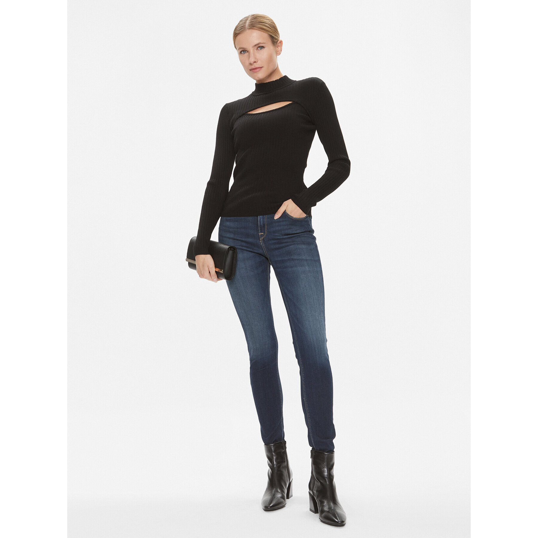 Please Blugi P8159MRSP3 Bleumarin Skinny Fit - Pled.ro